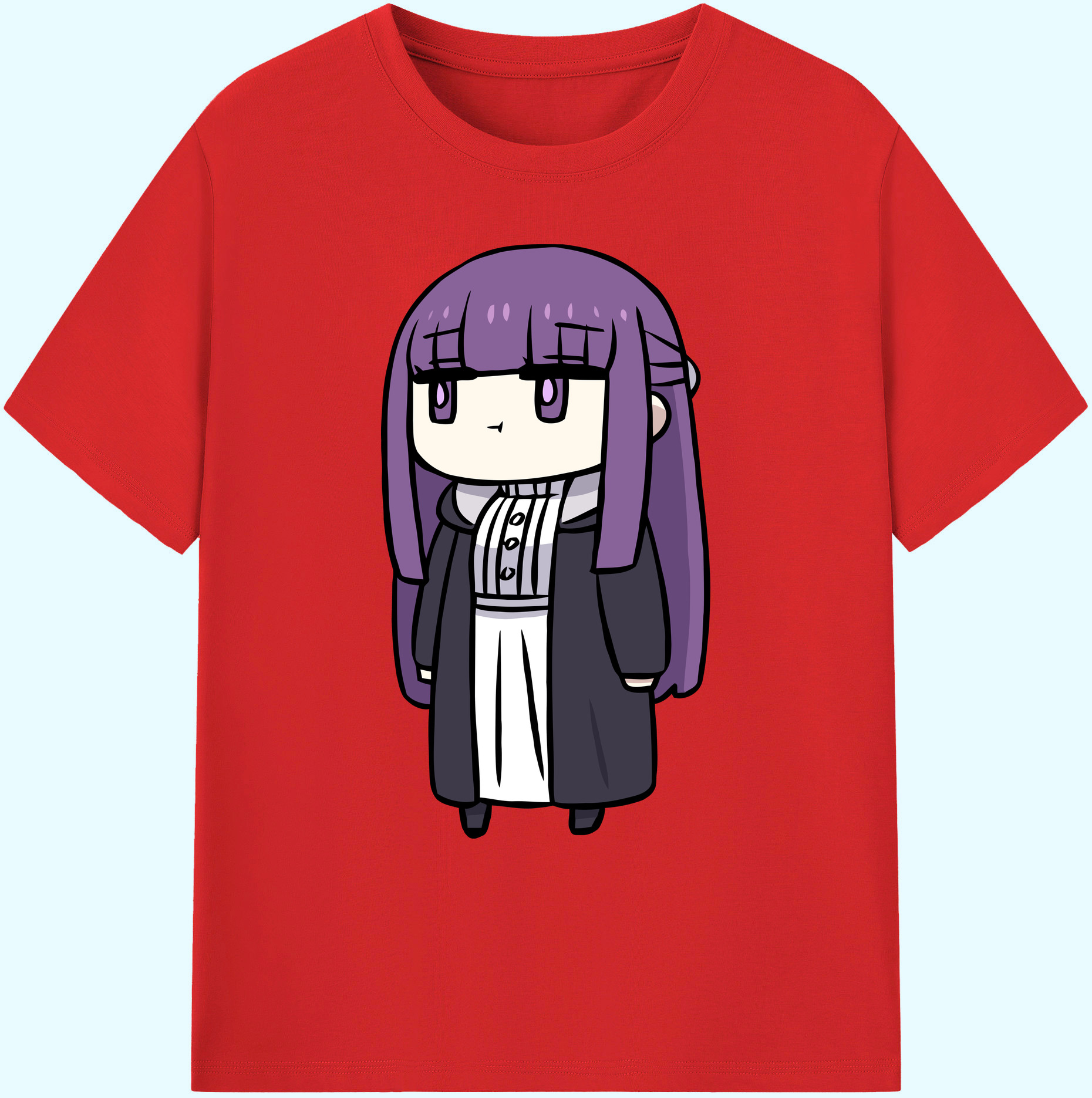 （画像用） 葬送のフリーレン Frieren 綿100％ メンズ半袖Tシャツ｜肌触りやわらか＆通気性
