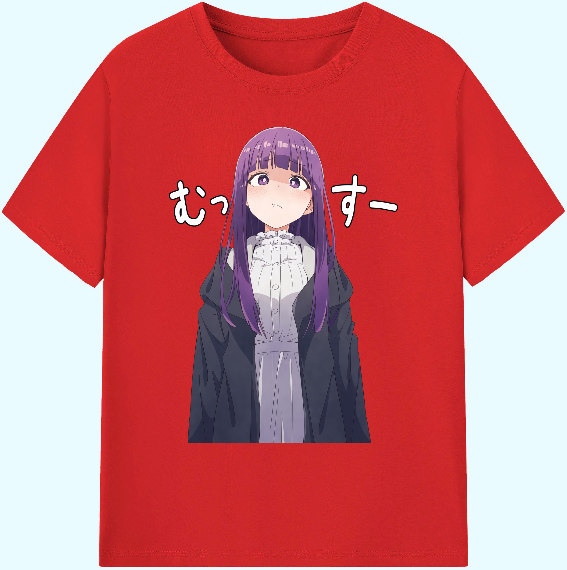 （画像用） 葬送のフリーレン Frieren 綿100％ メンズ半袖Tシャツ｜肌触りやわらか＆通気性
