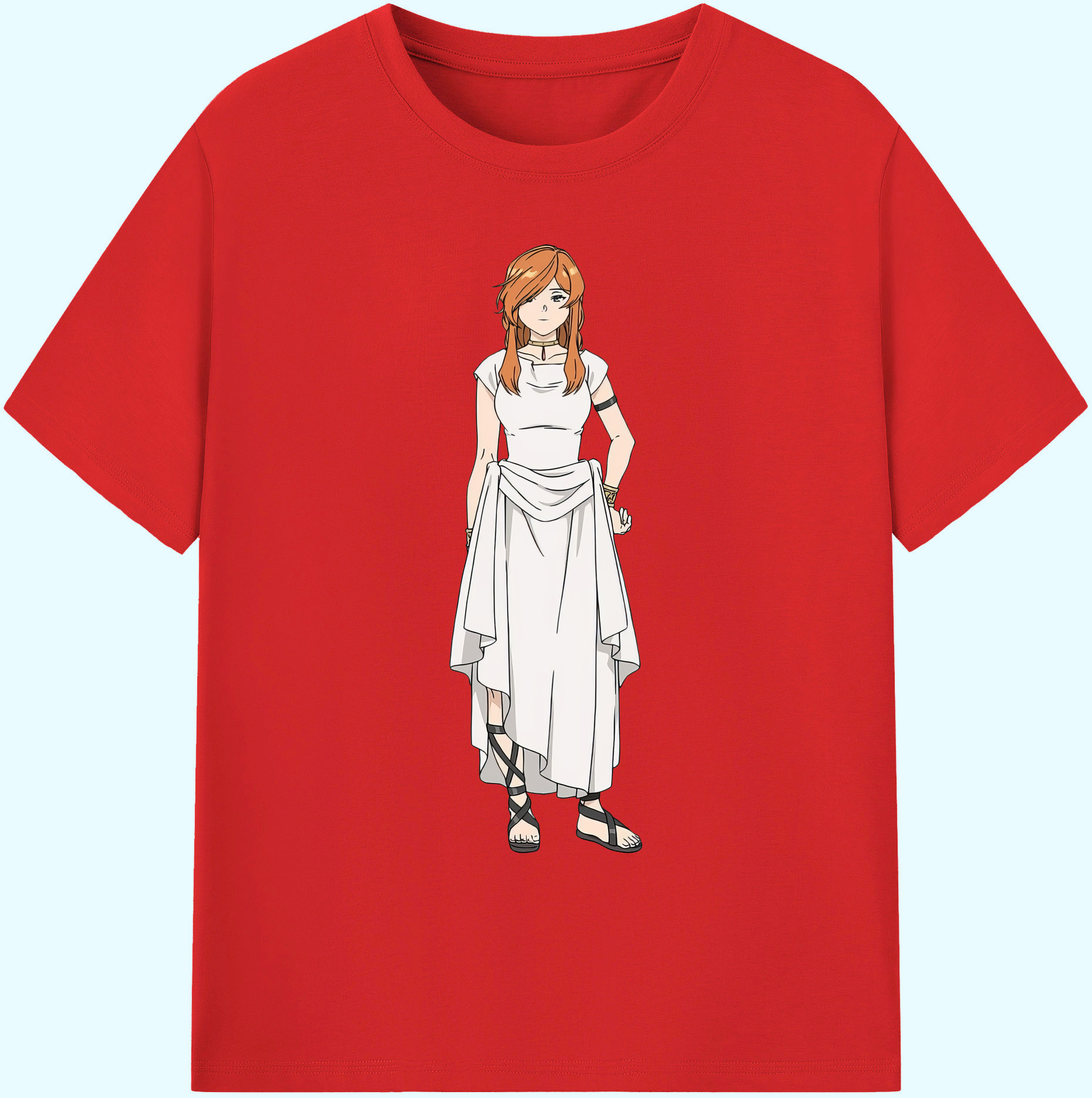 （画像用） 葬送のフリーレン Frieren 綿100％ メンズ半袖Tシャツ｜肌触りやわらか＆通気性