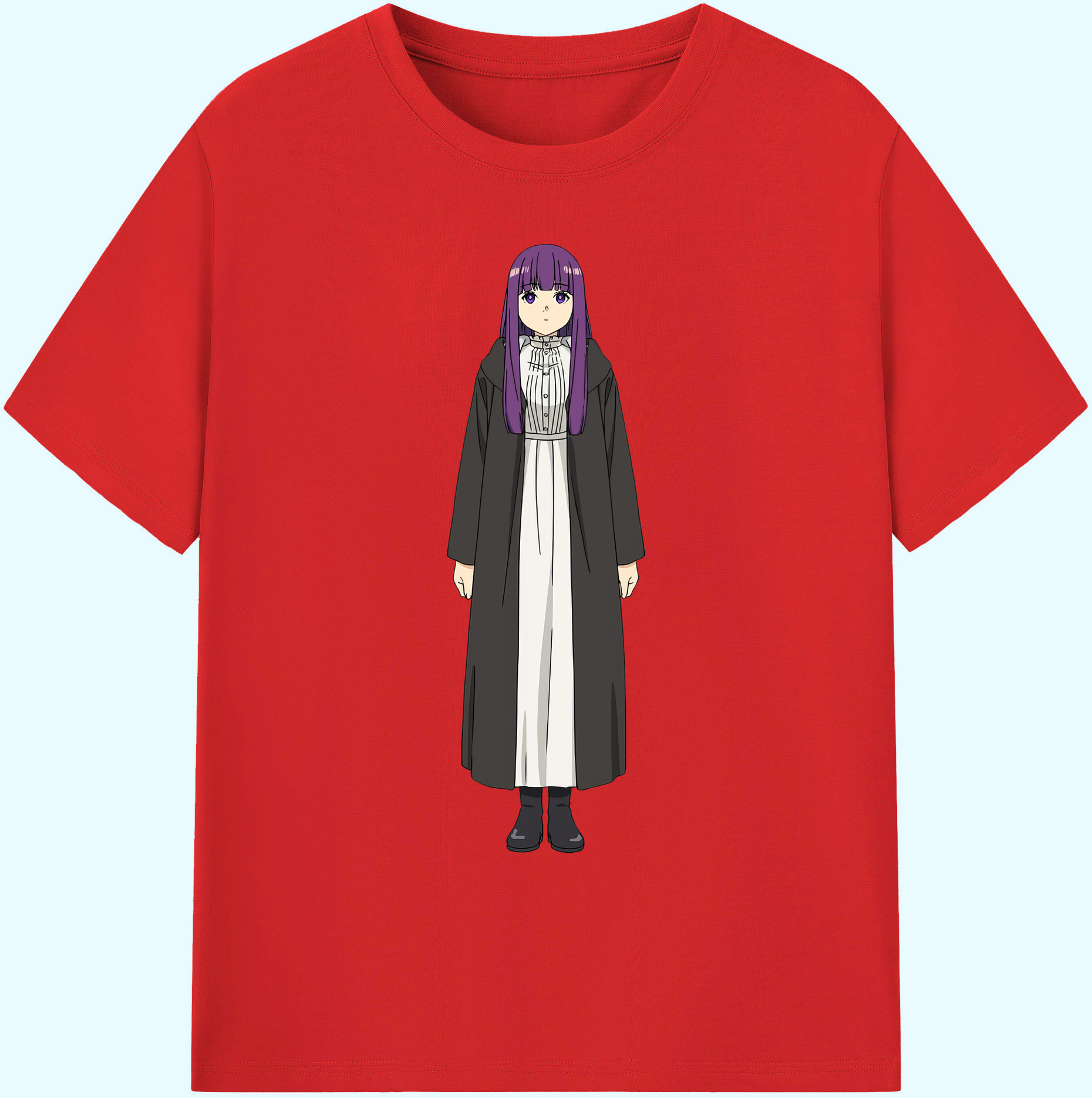 （画像用） 葬送のフリーレン Frieren 綿100％ メンズ半袖Tシャツ｜肌触りやわらか＆通気性