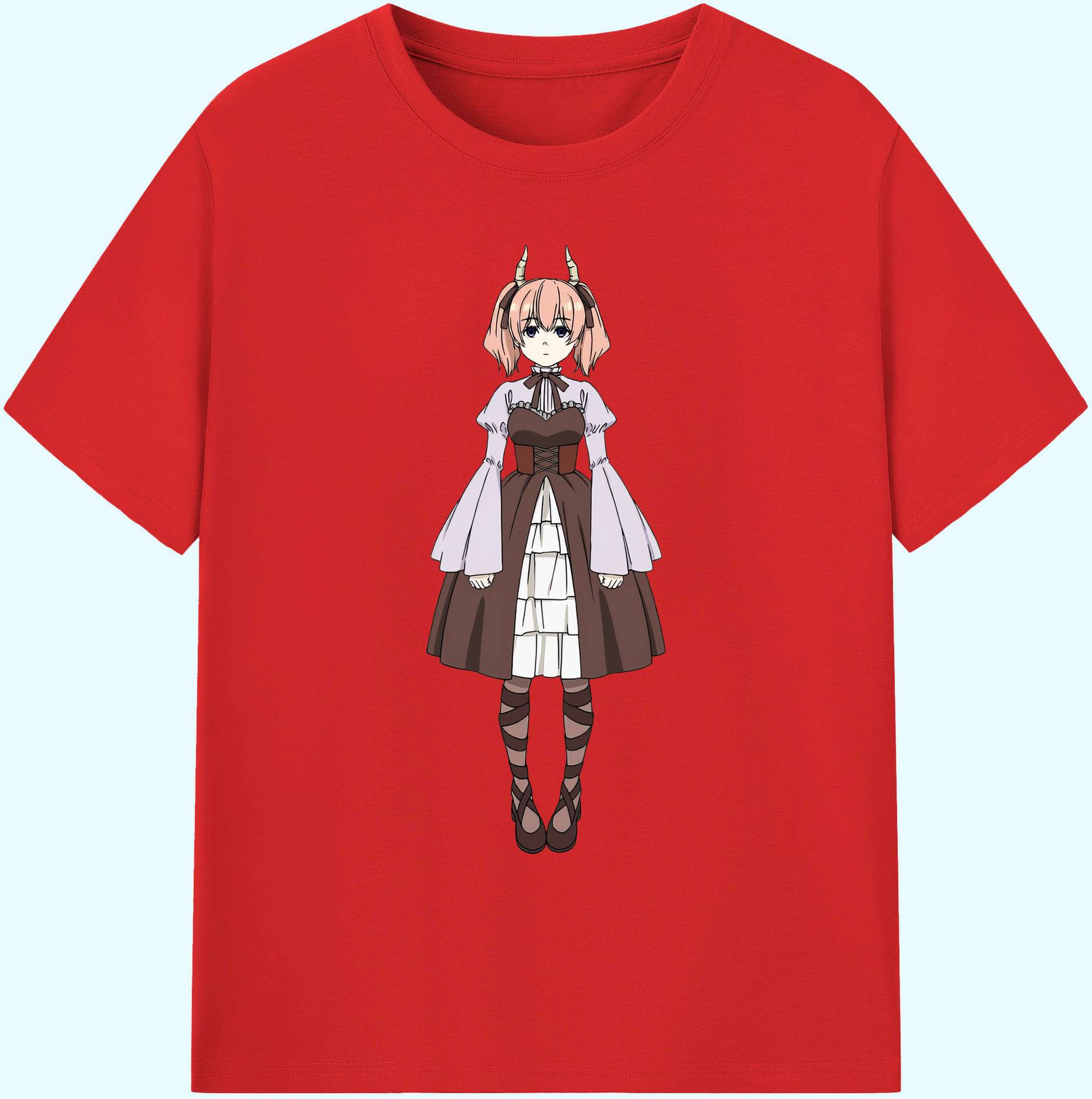 （画像用） 葬送のフリーレン Frieren 綿100％ メンズ半袖Tシャツ｜肌触りやわらか＆通気性