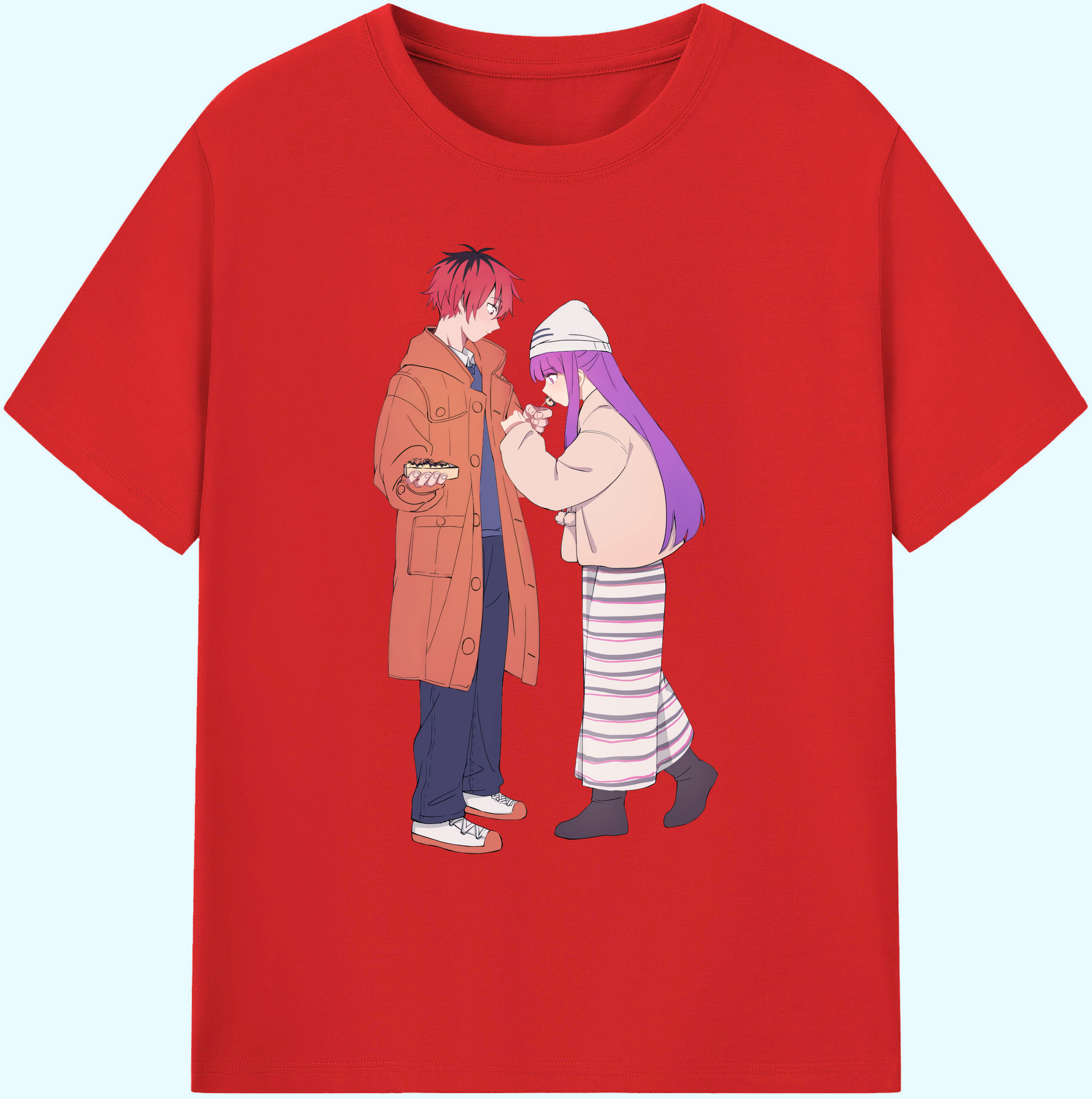 （画像用） 葬送のフリーレン Frieren 綿100％ メンズ半袖Tシャツ｜肌触りやわらか＆通気性