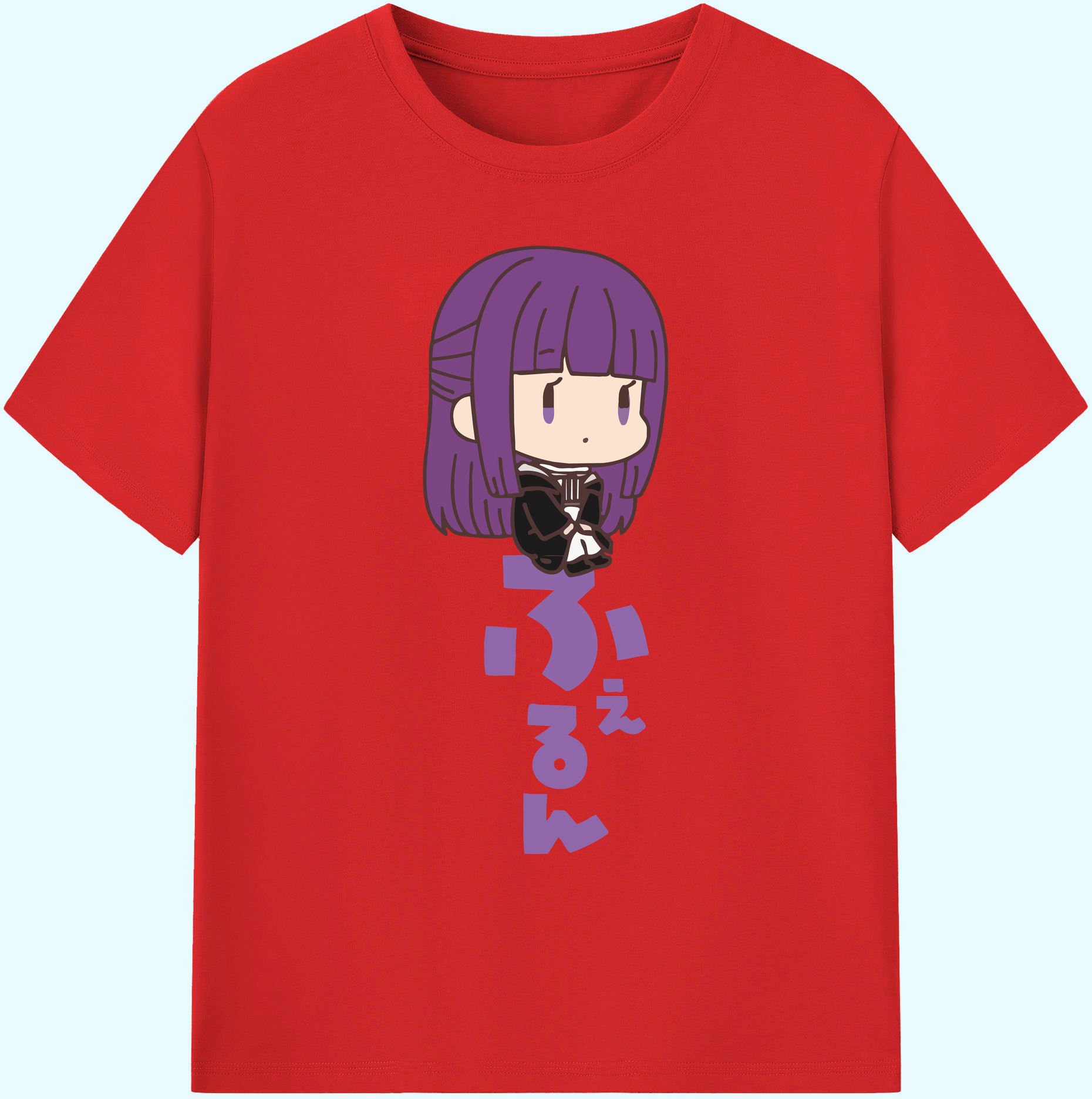 （画像用） 葬送のフリーレン Frieren 綿100％ メンズ半袖Tシャツ｜肌触りやわらか＆通気性