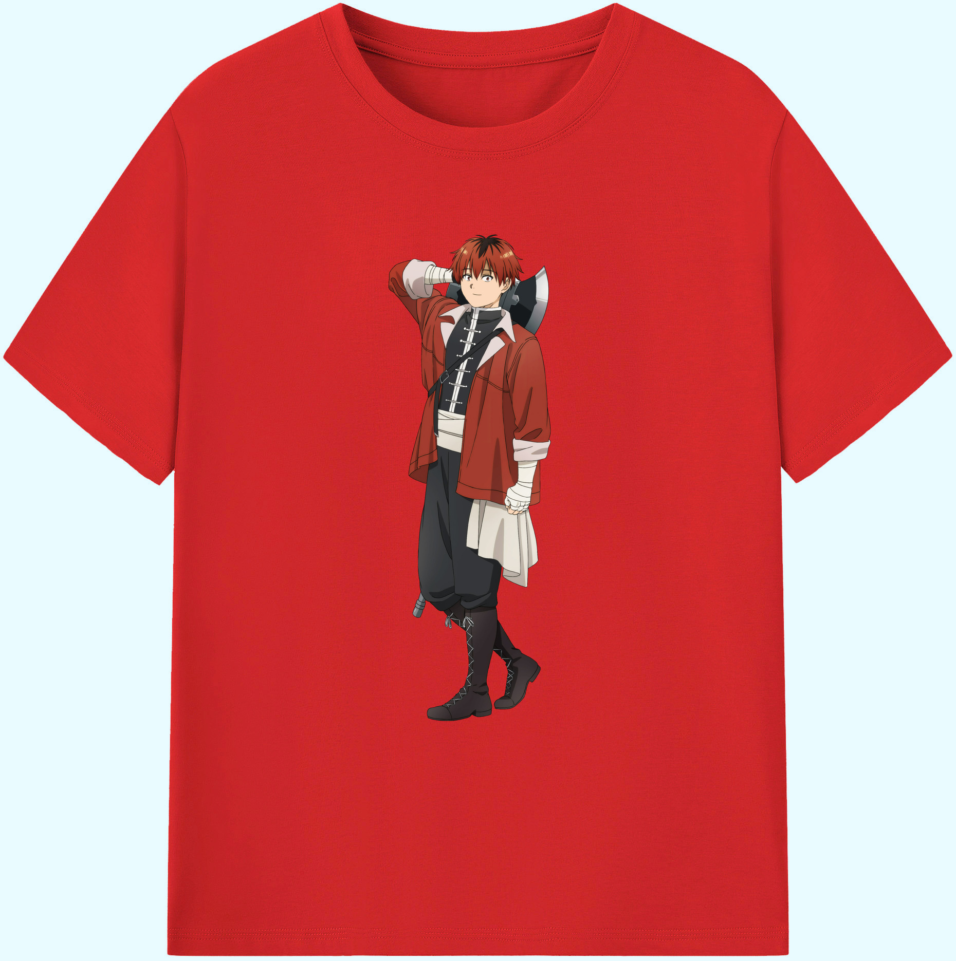 （画像用） 葬送のフリーレン Frieren 綿100％ メンズ半袖Tシャツ｜肌触りやわらか＆通気性