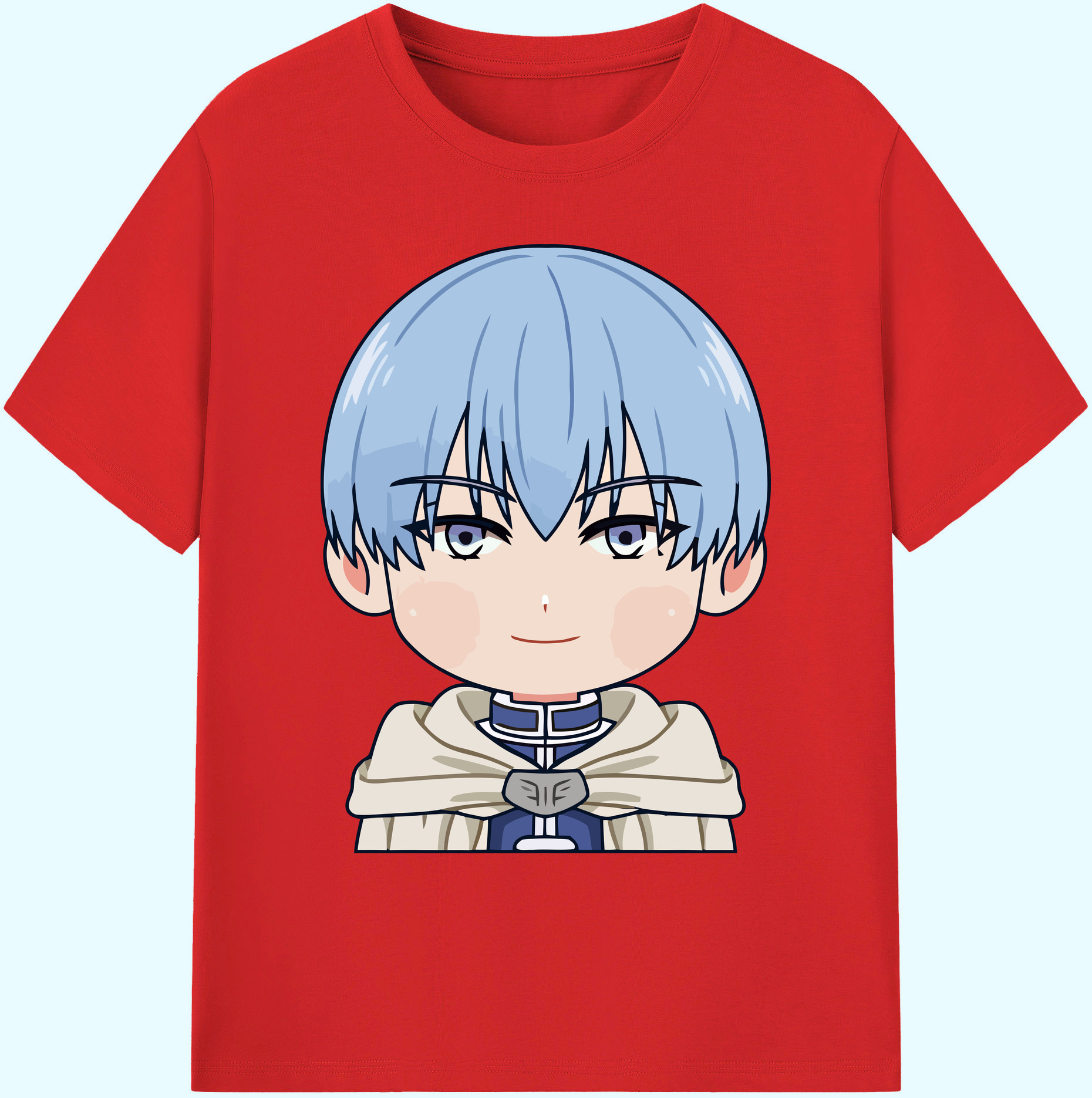 （画像用） 葬送のフリーレン Frieren 綿100％ メンズ半袖Tシャツ｜肌触りやわらか＆通気性