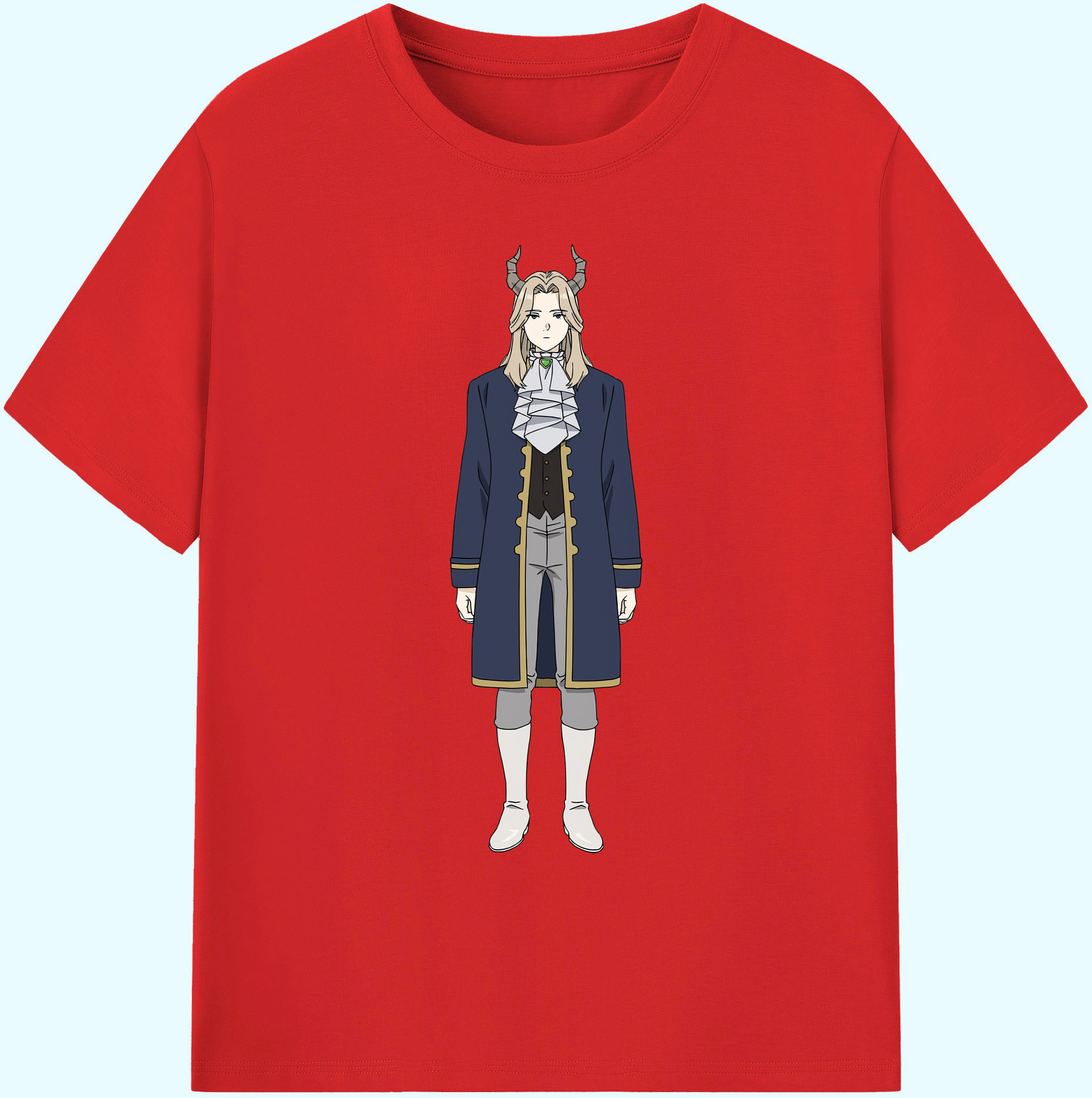 （画像用） 葬送のフリーレン Frieren 綿100％ メンズ半袖Tシャツ｜肌触りやわらか＆通気性