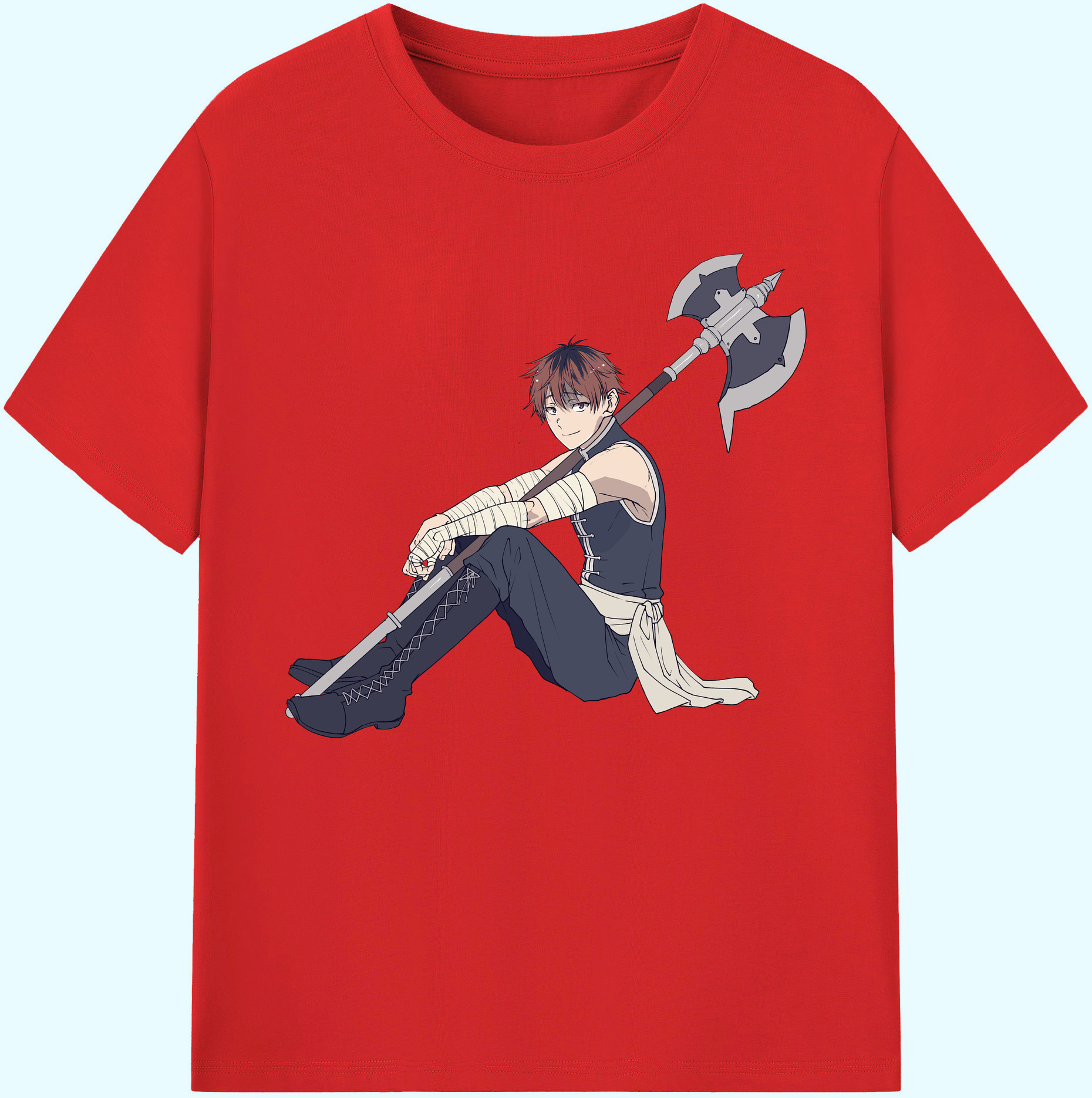 （画像用） 葬送のフリーレン Frieren 綿100％ メンズ半袖Tシャツ｜肌触りやわらか＆通気性