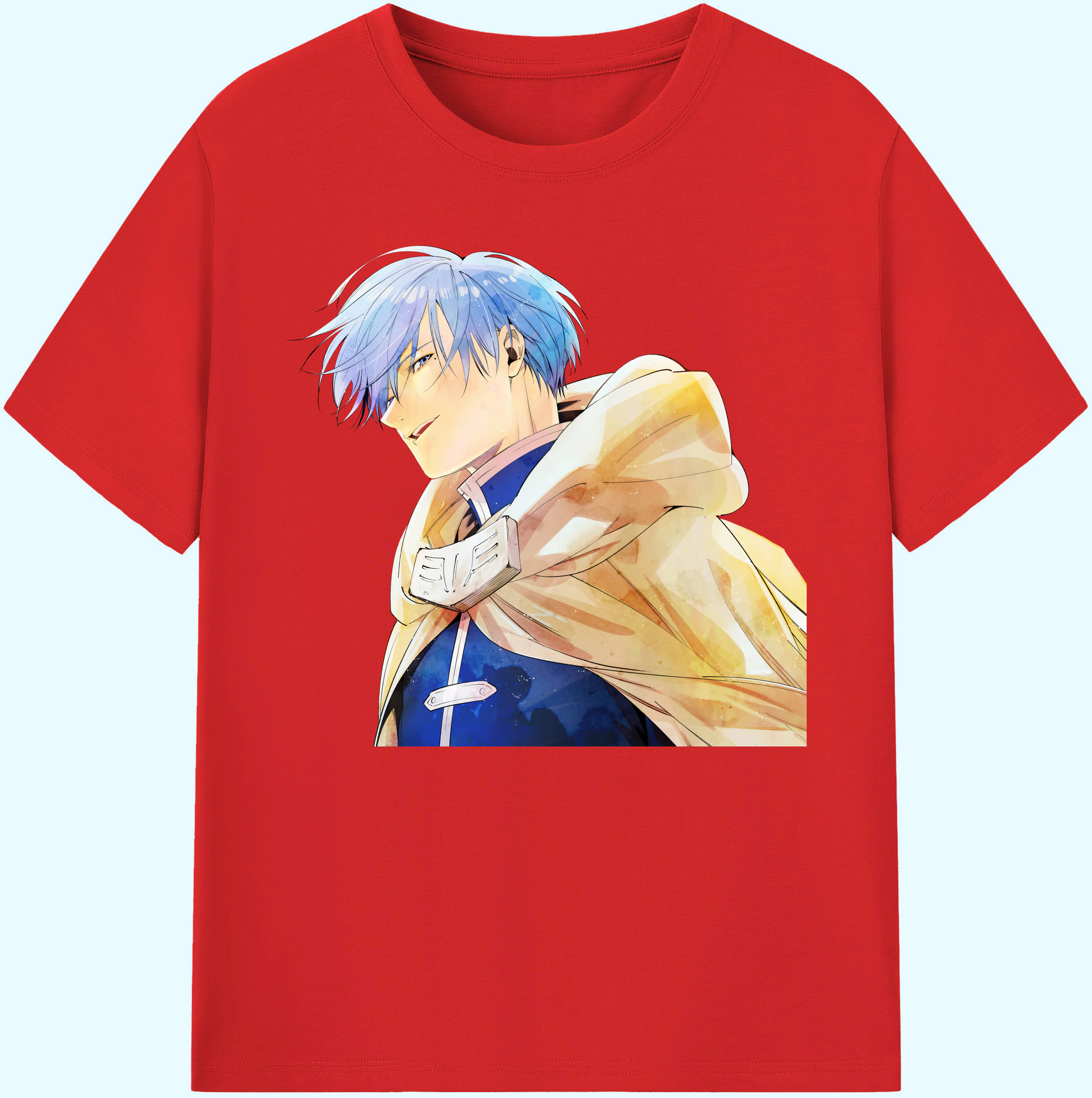（画像用） 葬送のフリーレン Frieren 綿100％ メンズ半袖Tシャツ｜肌触りやわらか＆通気性