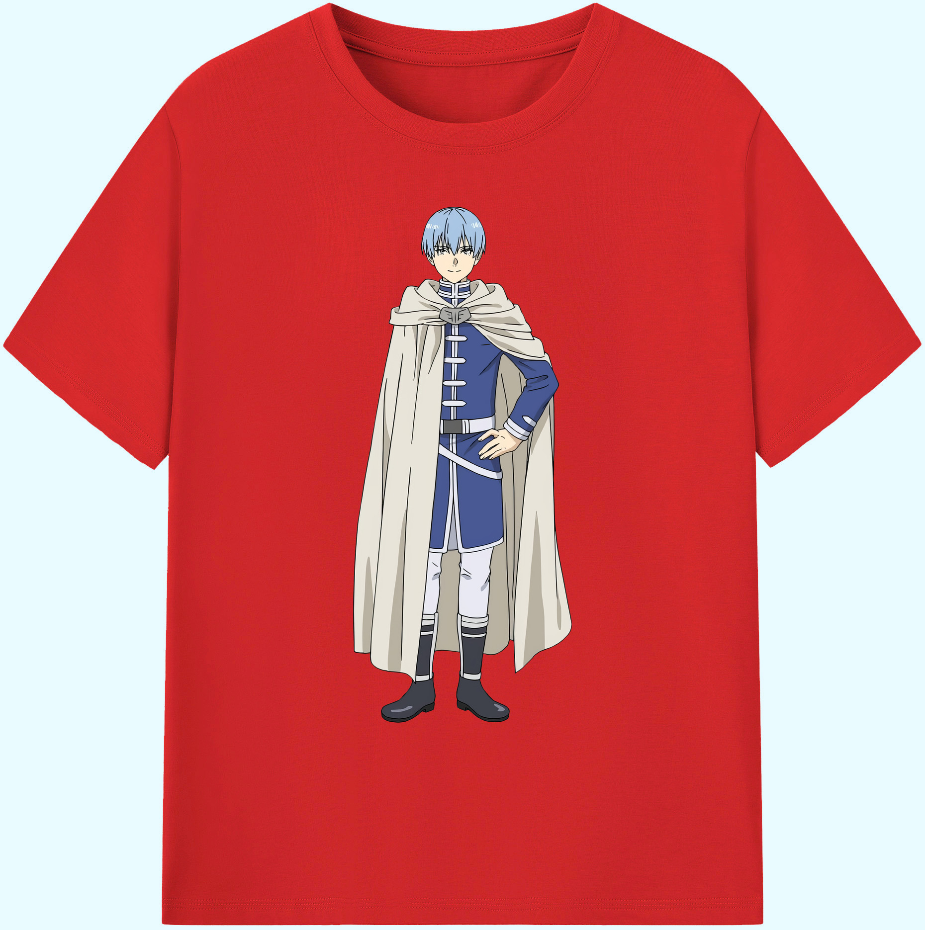 （画像用） 葬送のフリーレン Frieren 綿100％ メンズ半袖Tシャツ｜肌触りやわらか＆通気性