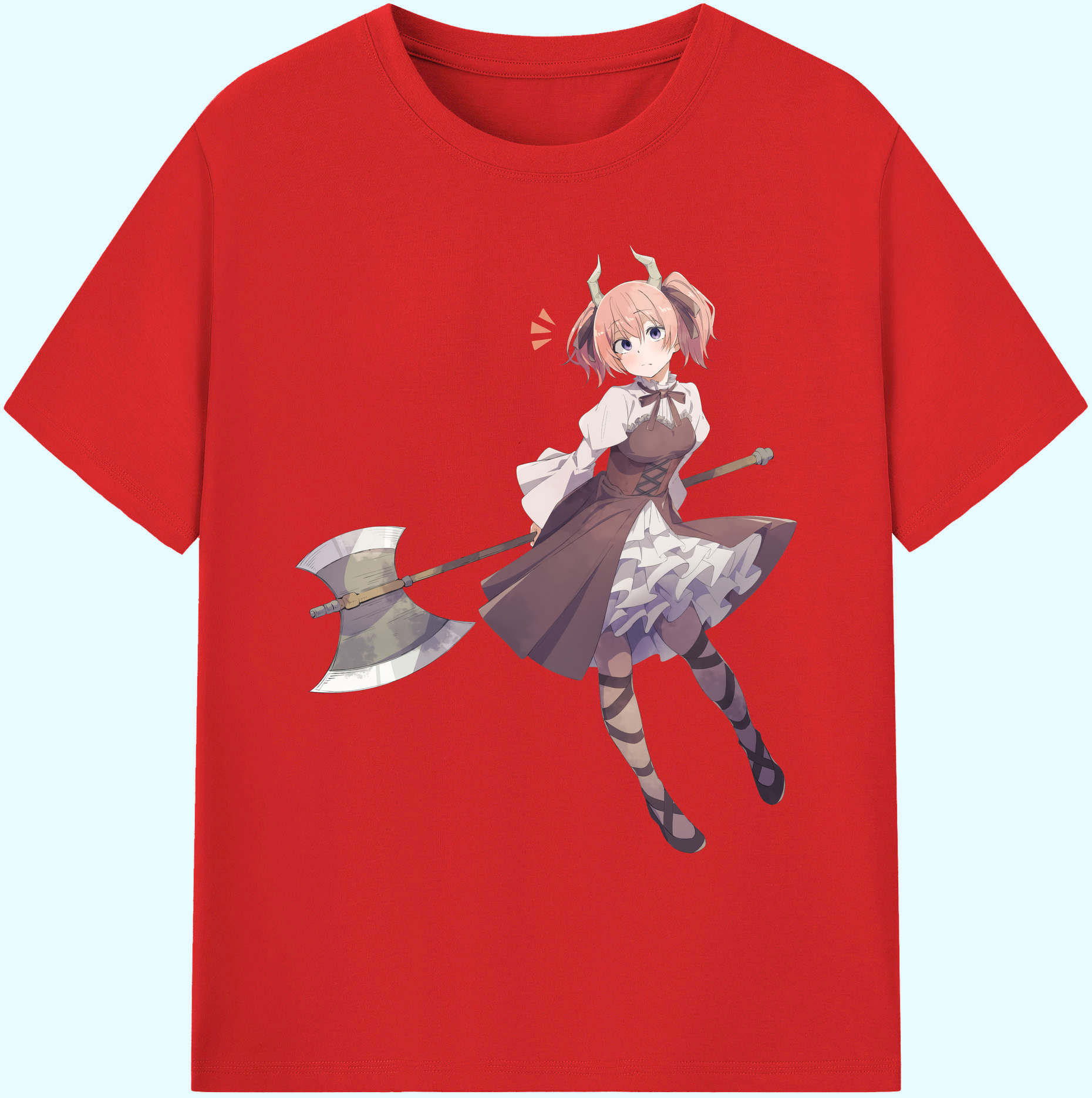 （画像用） 葬送のフリーレン Frieren 綿100％ メンズ半袖Tシャツ｜肌触りやわらか＆通気性