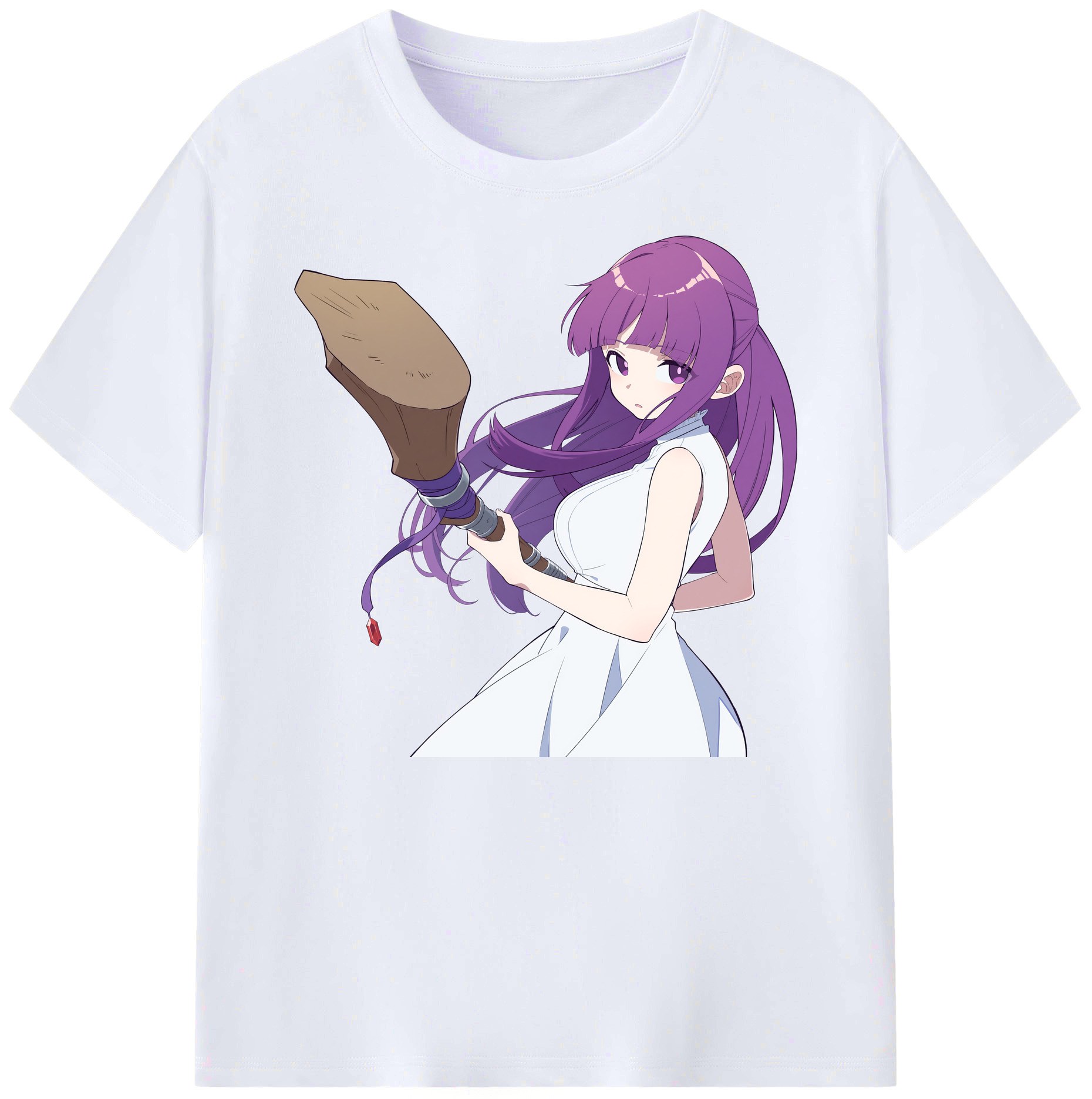 （画像用） 葬送のフリーレン Frieren 綿100％ メンズ半袖Tシャツ｜肌触りやわらか＆通気性