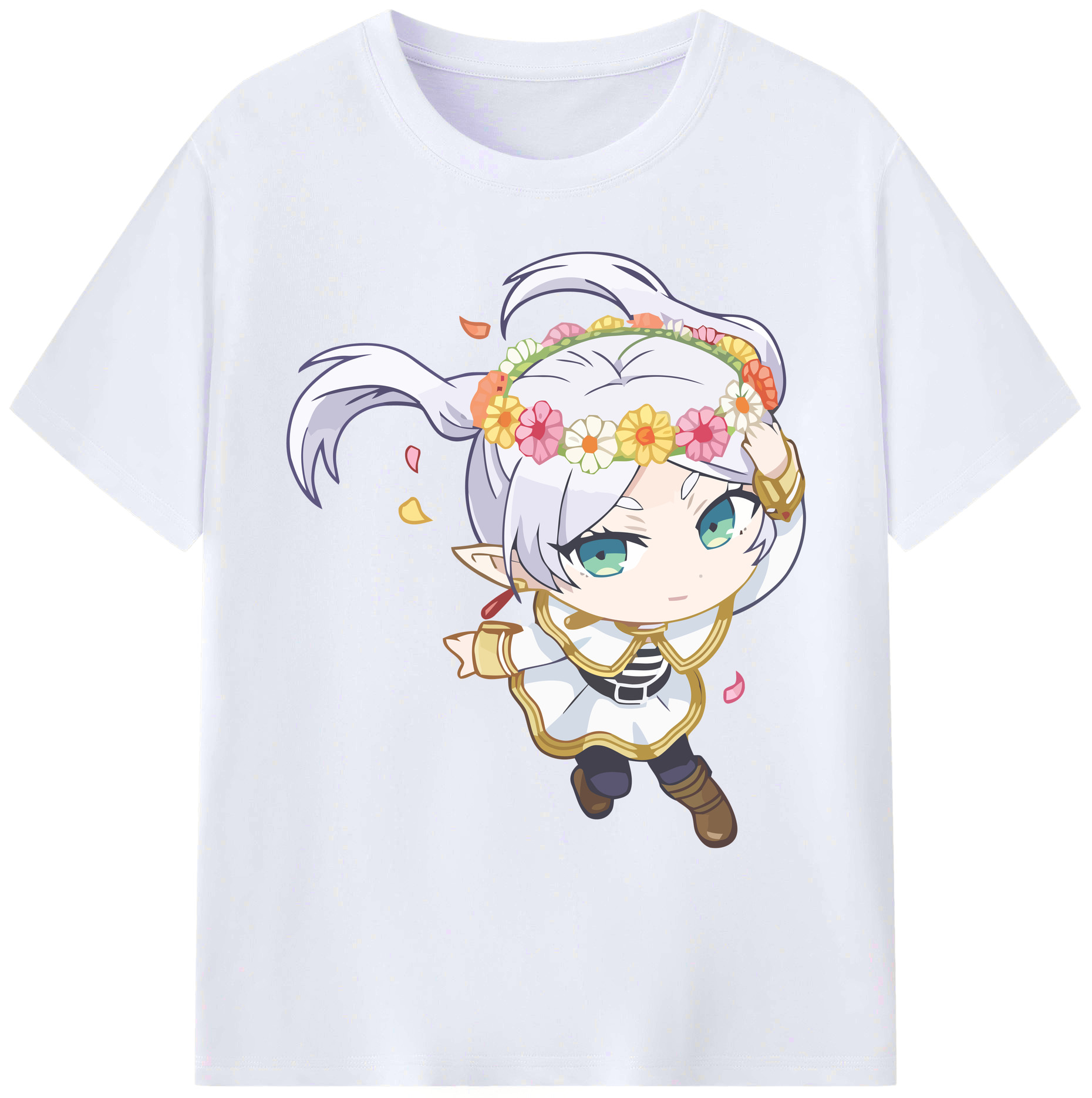 （画像用） 葬送のフリーレン Frieren 綿100％ メンズ半袖Tシャツ｜肌触りやわらか＆通気性