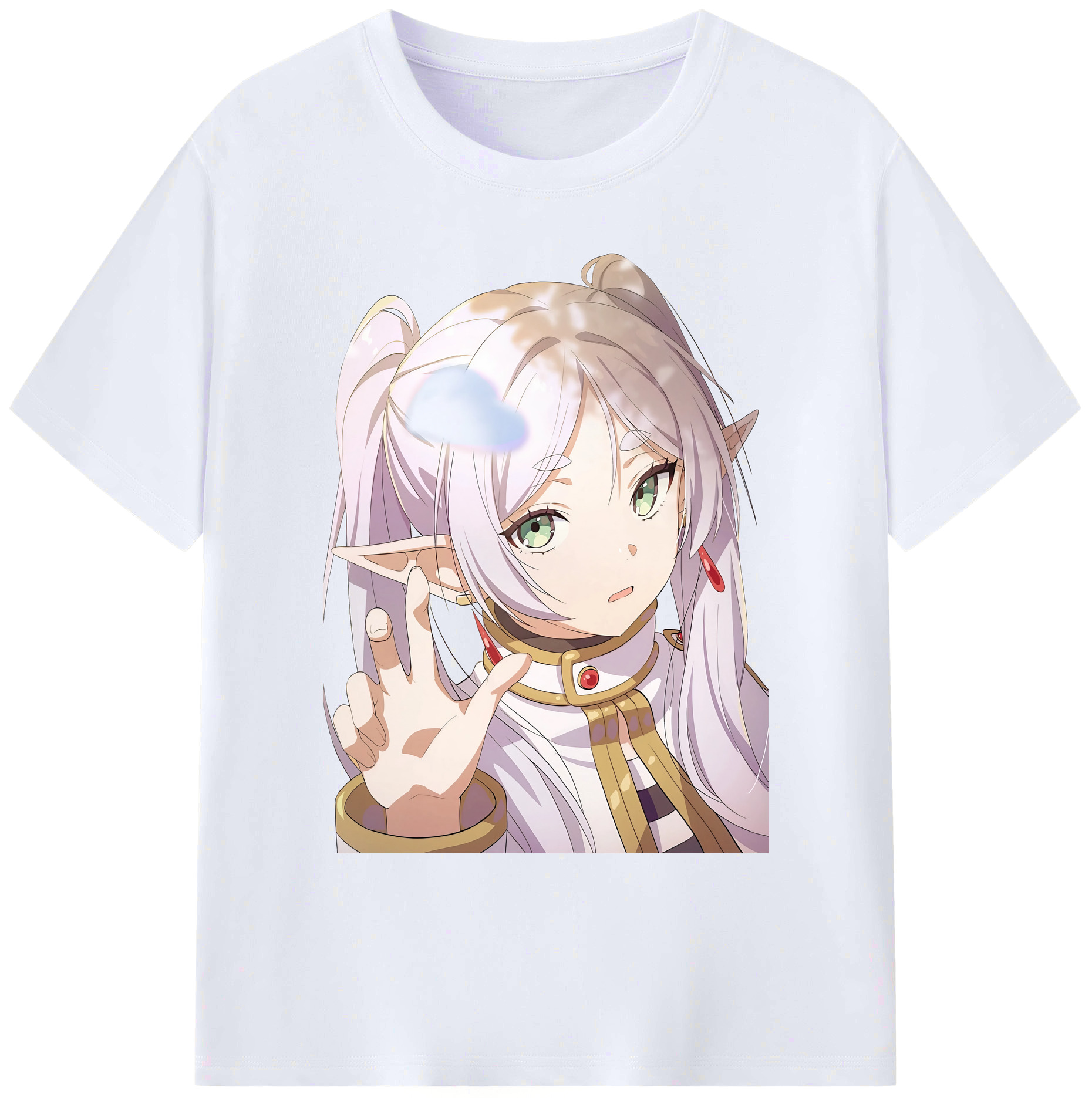 （画像用） 葬送のフリーレン Frieren 綿100％ メンズ半袖Tシャツ｜肌触りやわらか＆通気性