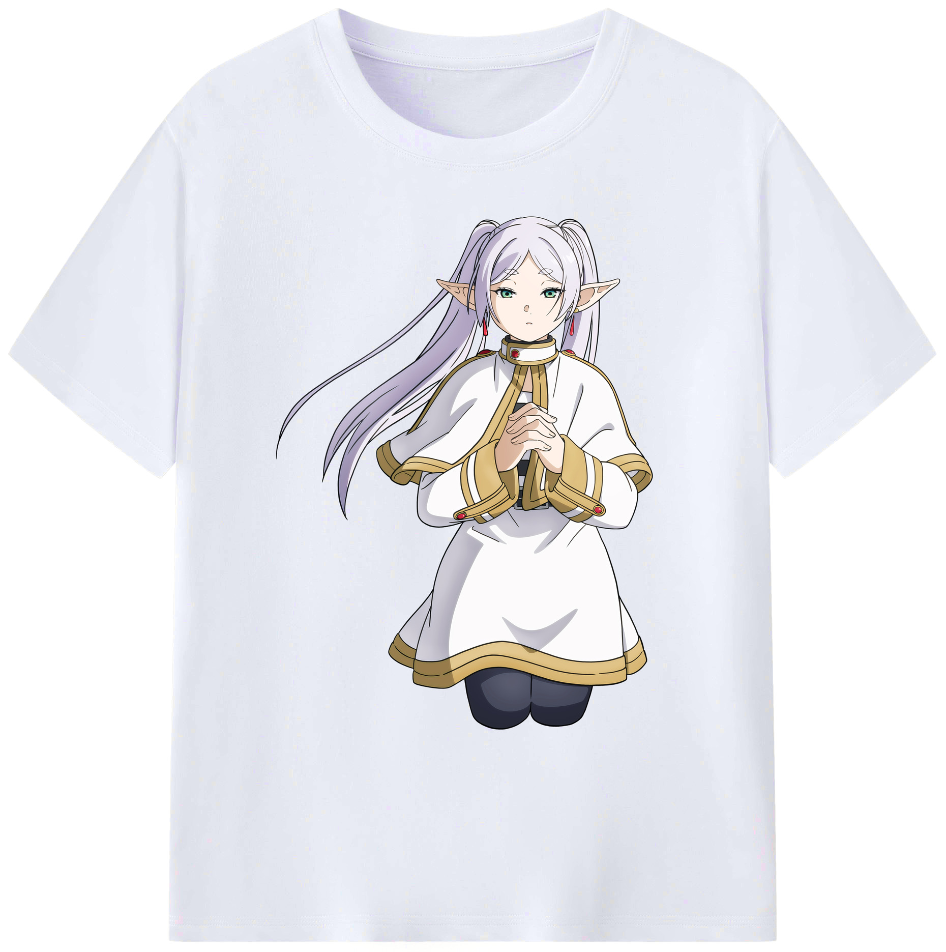 （画像用） 葬送のフリーレン Frieren 綿100％ メンズ半袖Tシャツ｜肌触りやわらか＆通気性