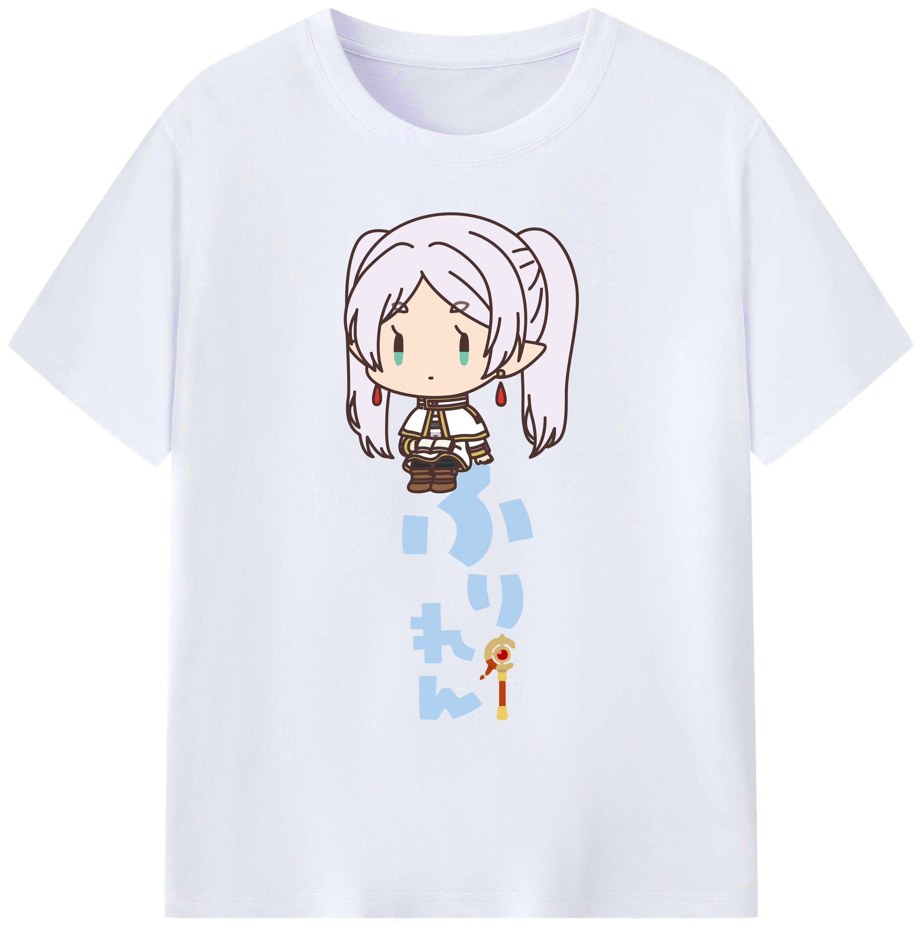（画像用） 葬送のフリーレン Frieren 綿100％ メンズ半袖Tシャツ｜肌触りやわらか＆通気性