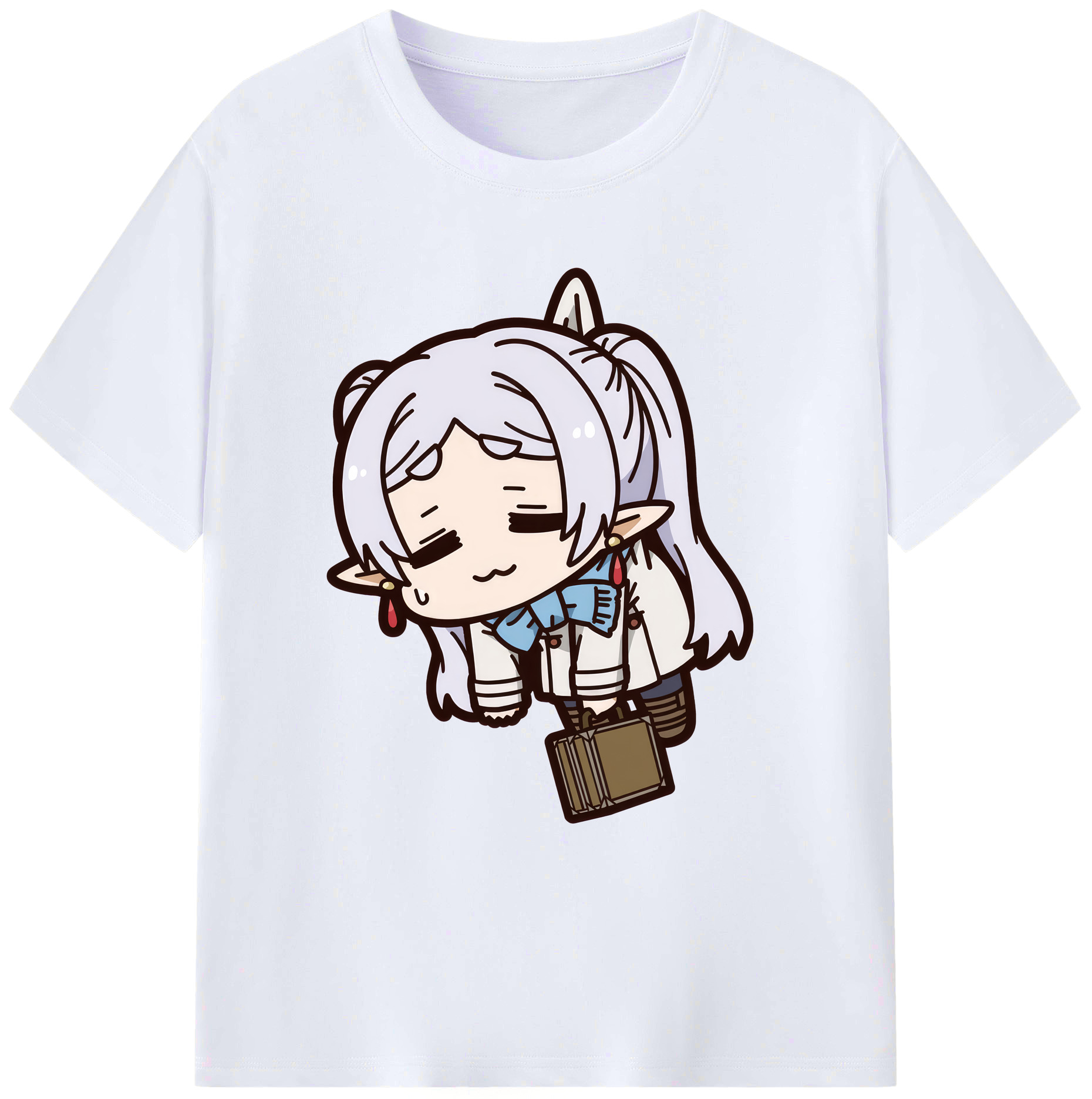 （画像用） 葬送のフリーレン Frieren 綿100％ メンズ半袖Tシャツ｜肌触りやわらか＆通気性