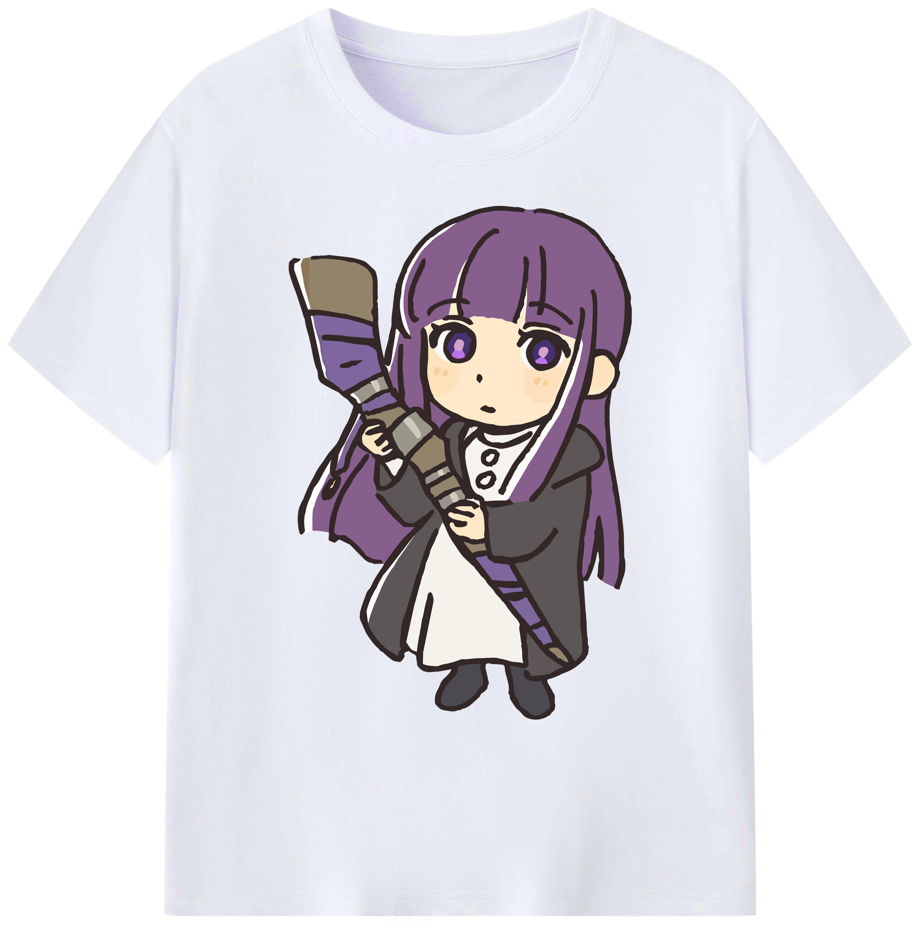 （画像用） 葬送のフリーレン Frieren 綿100％ メンズ半袖Tシャツ｜肌触りやわらか＆通気性