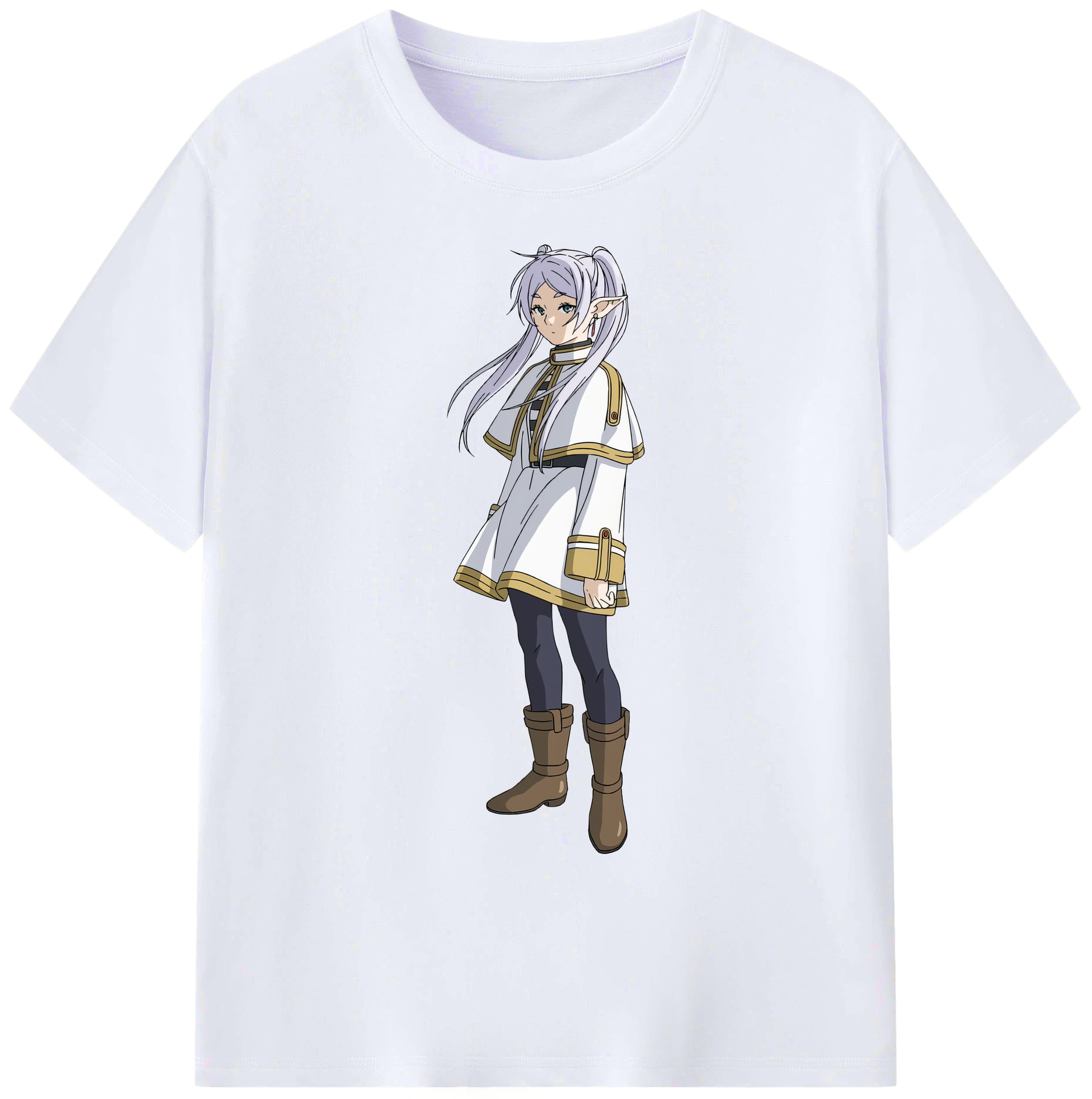（画像用） 葬送のフリーレン Frieren 綿100％ メンズ半袖Tシャツ｜肌触りやわらか＆通気性