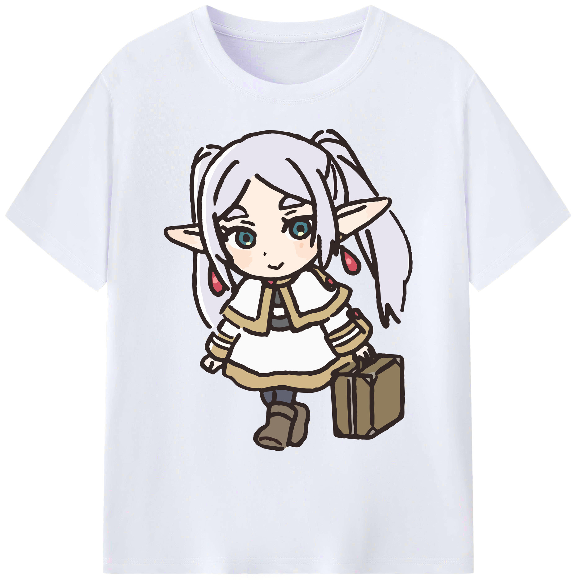 （画像用） 葬送のフリーレン Frieren 綿100％ メンズ半袖Tシャツ｜肌触りやわらか＆通気性