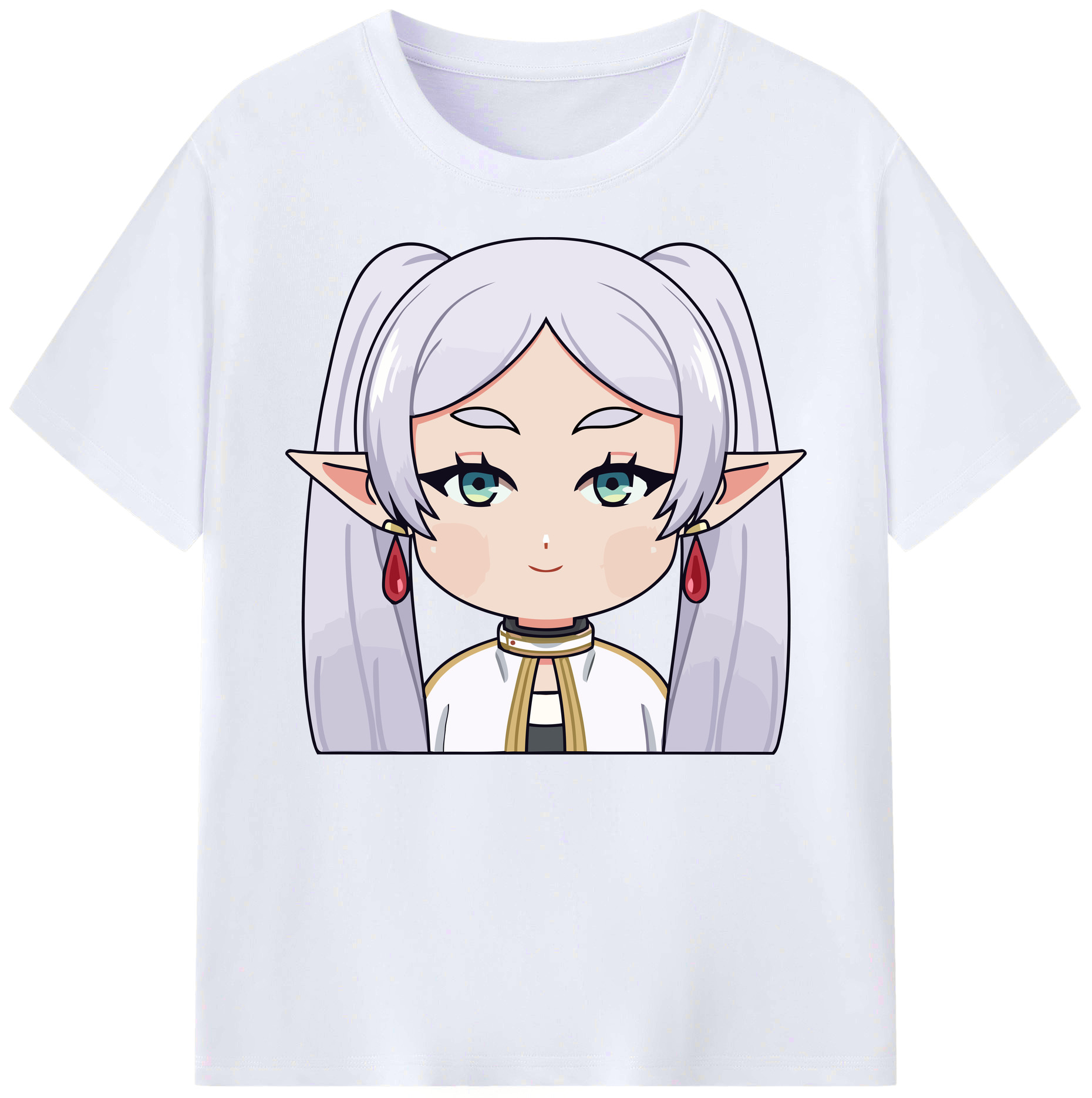 （画像用） 葬送のフリーレン Frieren 綿100％ メンズ半袖Tシャツ｜肌触りやわらか＆通気性