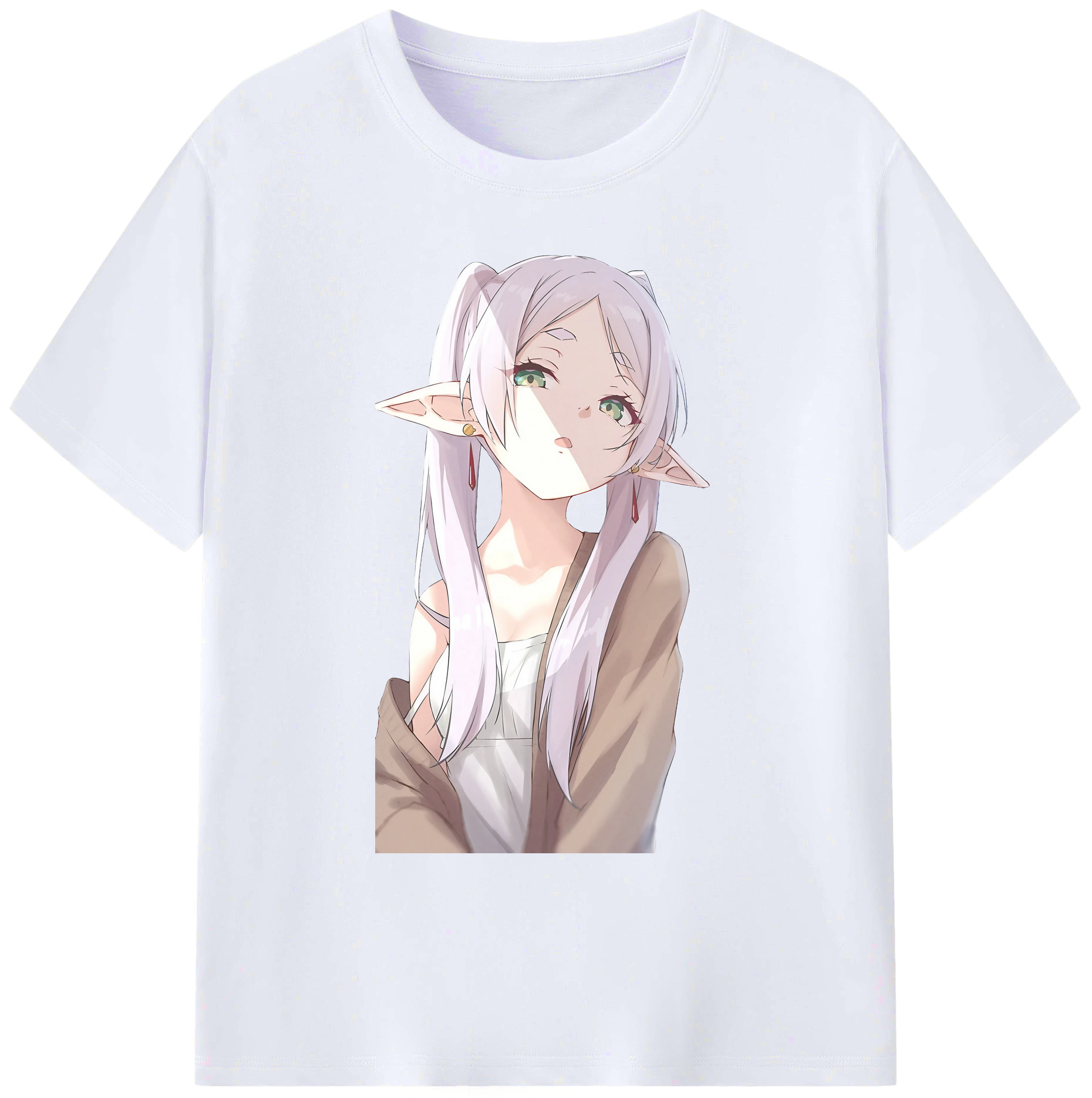 （画像用） 葬送のフリーレン Frieren 綿100％ メンズ半袖Tシャツ｜肌触りやわらか＆通気性
