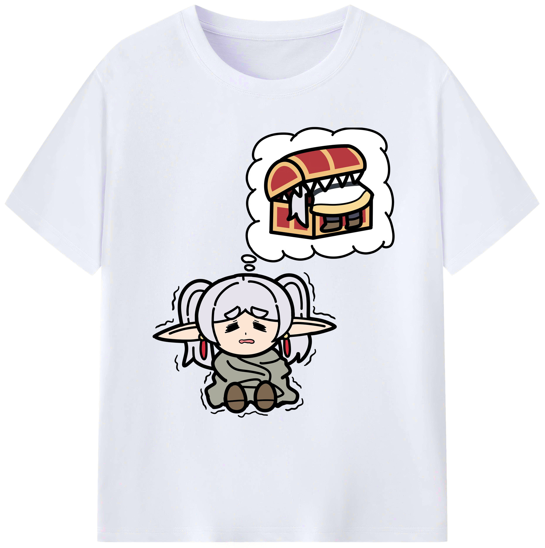 （画像用） 葬送のフリーレン Frieren 綿100％ メンズ半袖Tシャツ｜肌触りやわらか＆通気性
