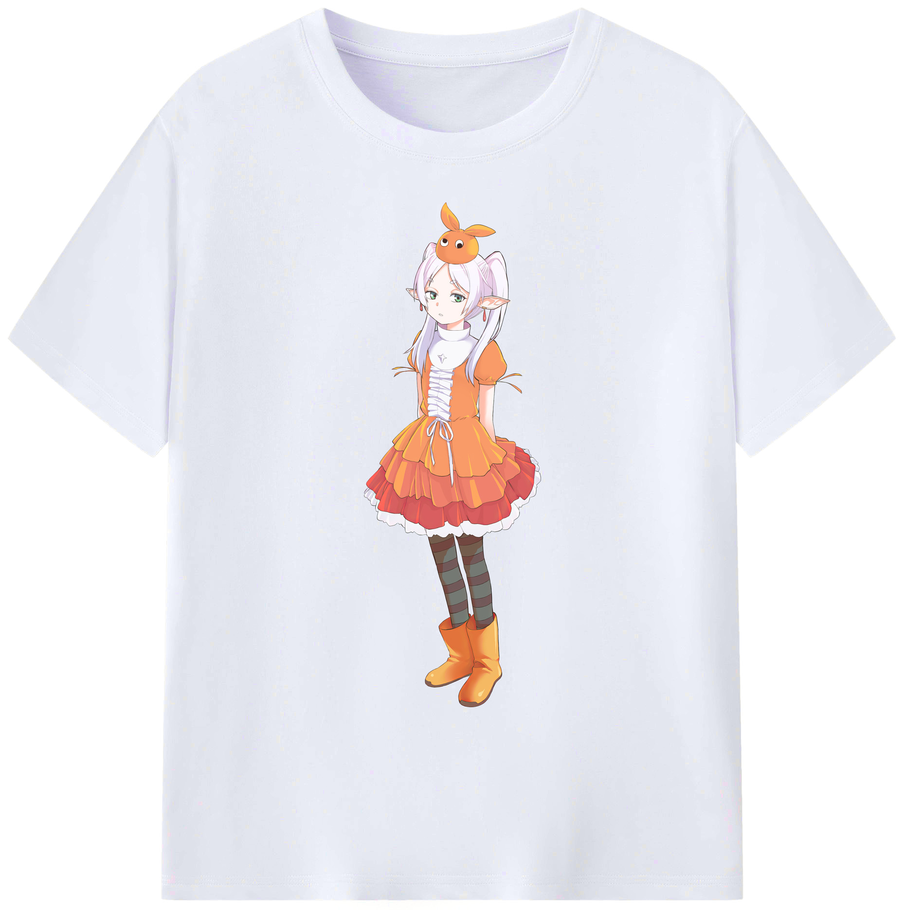 （画像用） 葬送のフリーレン Frieren 綿100％ メンズ半袖Tシャツ｜肌触りやわらか＆通気性