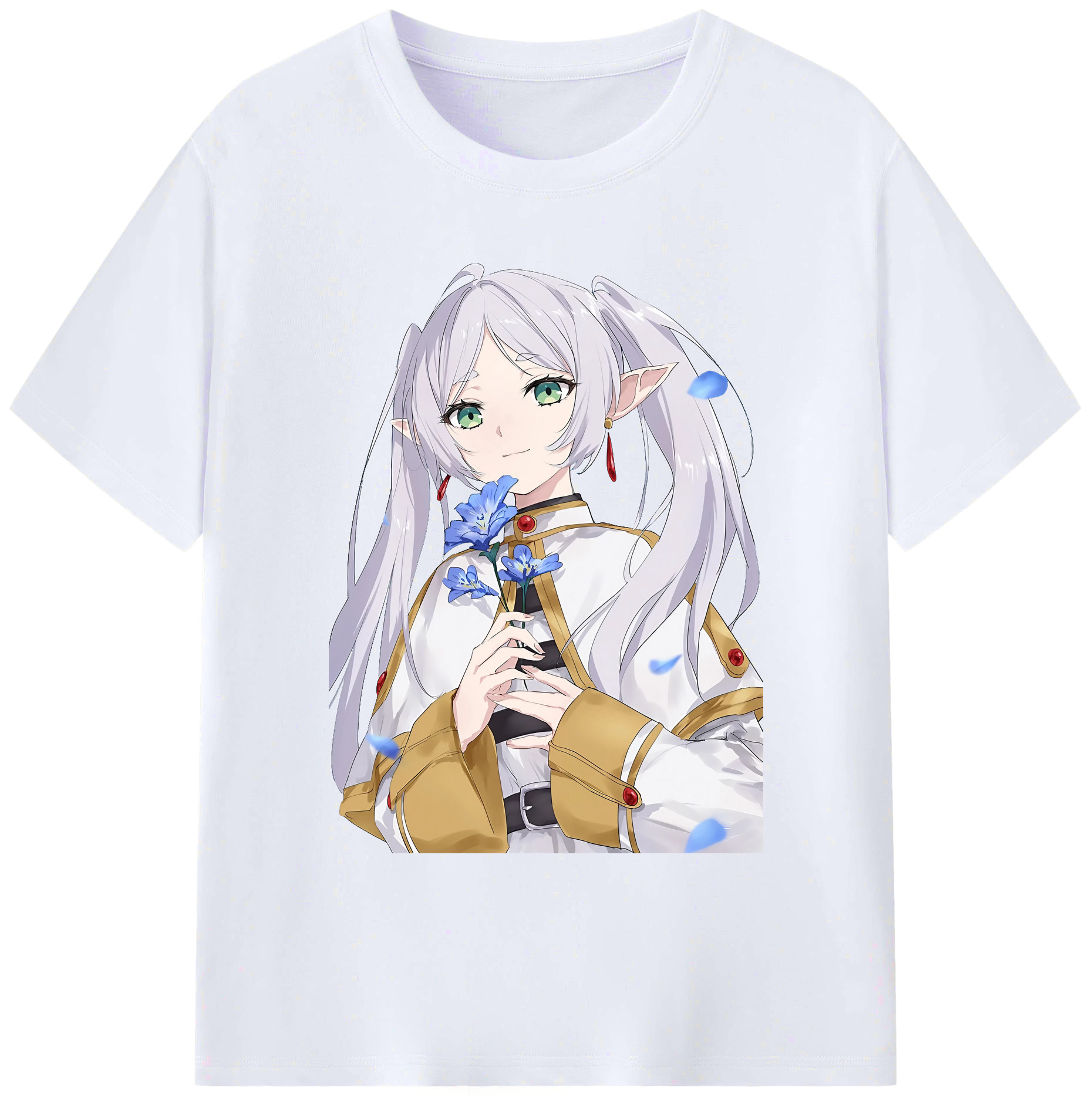（画像用） 葬送のフリーレン Frieren 綿100％ メンズ半袖Tシャツ｜肌触りやわらか＆通気性