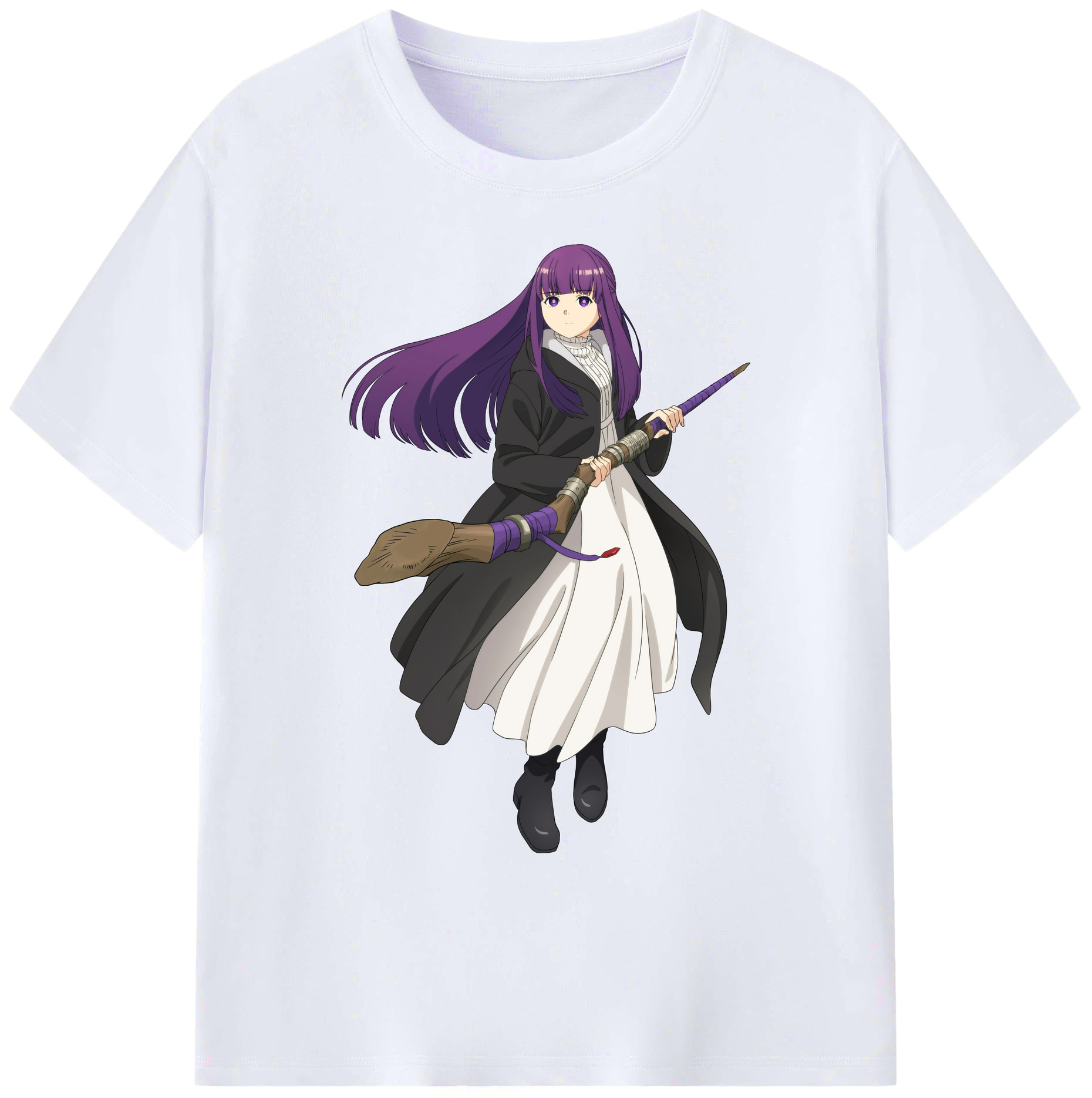 （画像用） 葬送のフリーレン Frieren 綿100％ メンズ半袖Tシャツ｜肌触りやわらか＆通気性