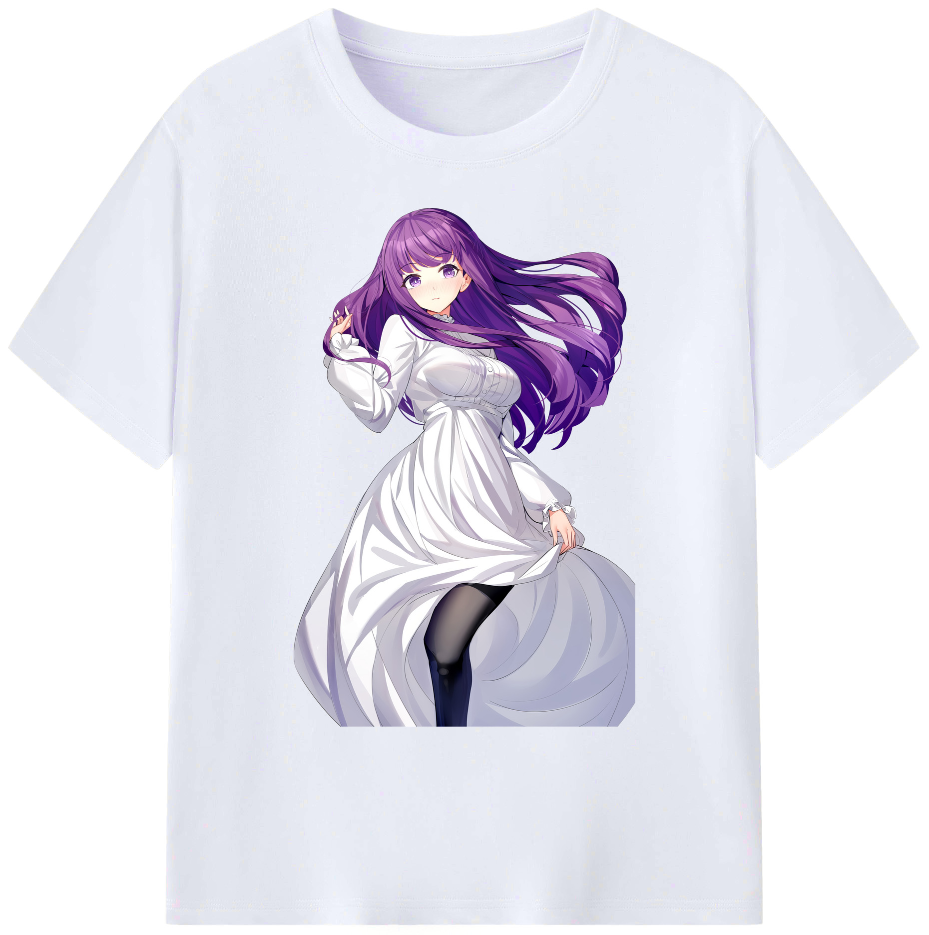 （画像用） 葬送のフリーレン Frieren 綿100％ メンズ半袖Tシャツ｜肌触りやわらか＆通気性