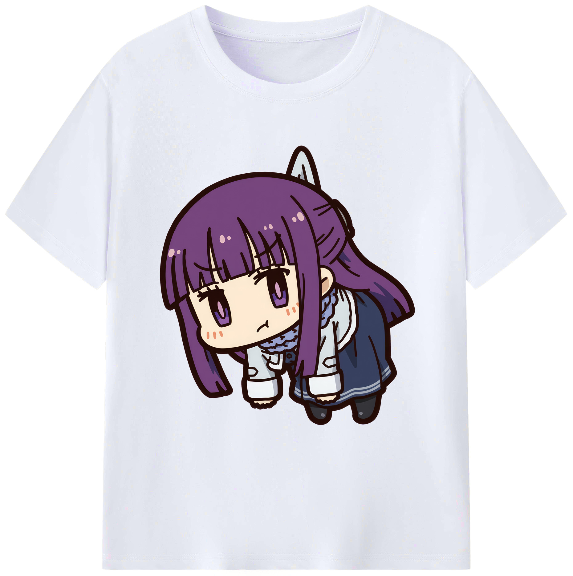 （画像用） 葬送のフリーレン Frieren 綿100％ メンズ半袖Tシャツ｜肌触りやわらか＆通気性