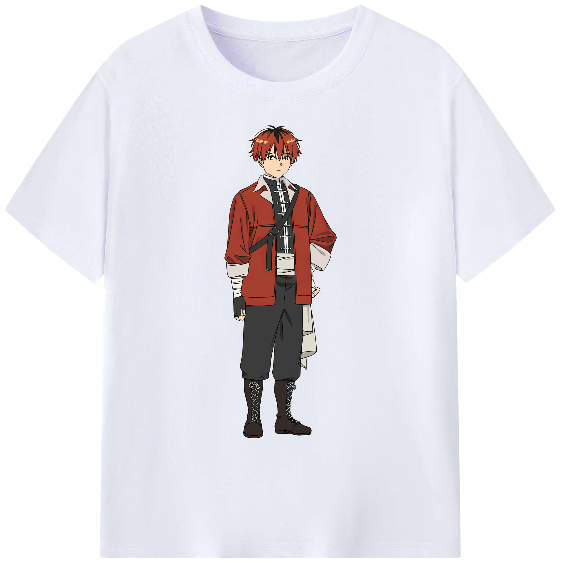 （画像用） 葬送のフリーレン Frieren 綿100％ メンズ半袖Tシャツ｜肌触りやわらか＆通気性