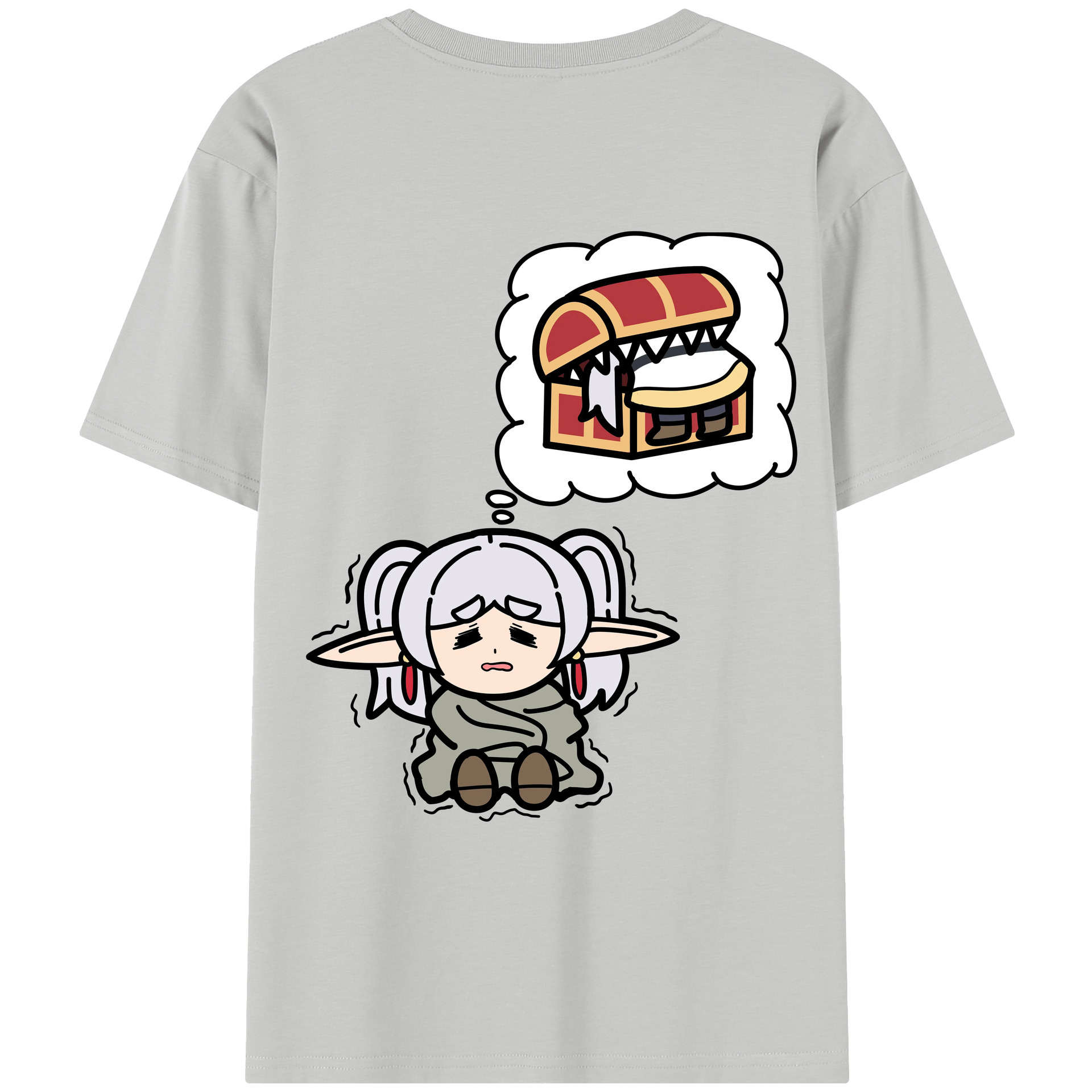 （画像用） 葬送のフリーレン Frieren レディース半袖Tシャツ(バックプリント)