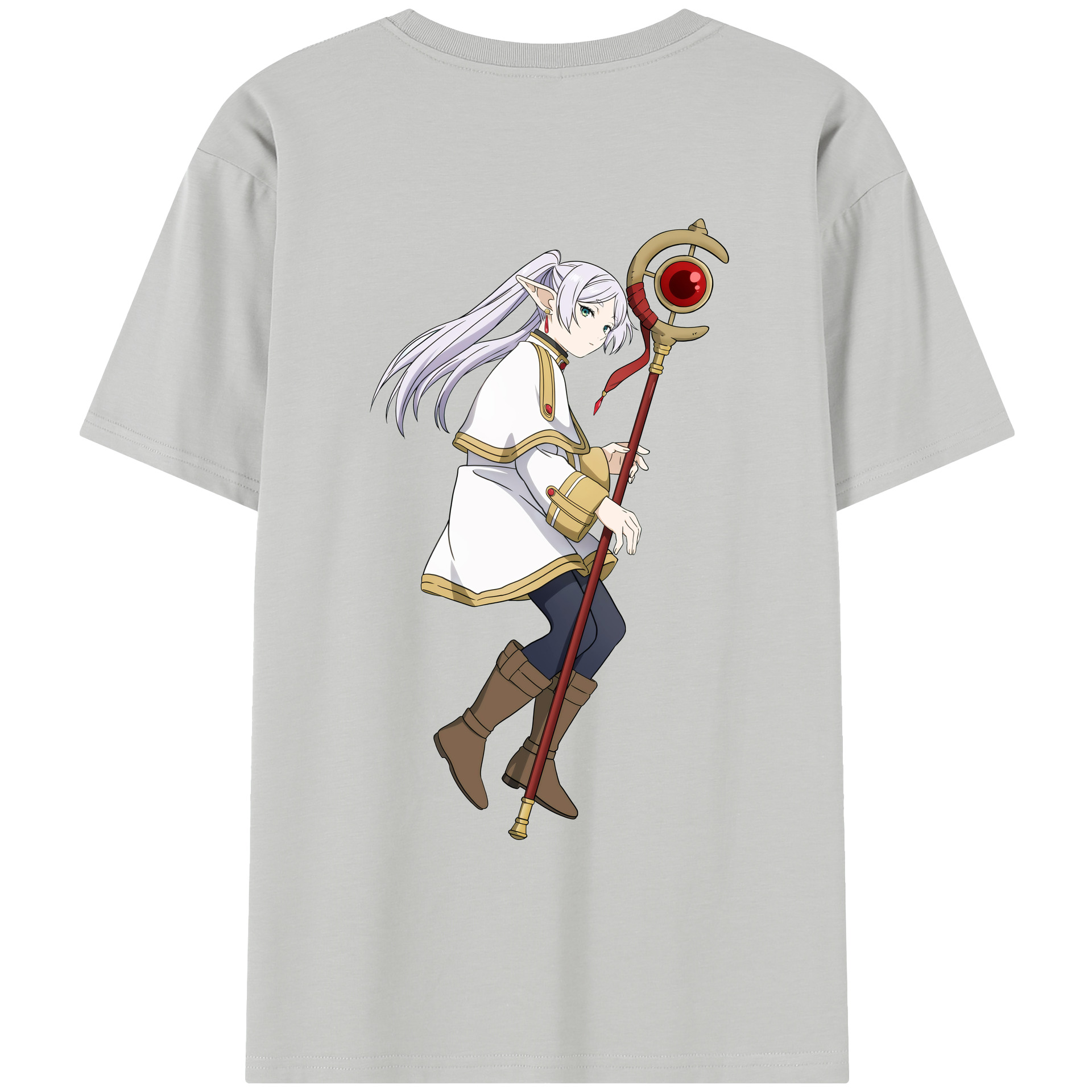 （画像用） 葬送のフリーレン Frieren レディース半袖Tシャツ(バックプリント)