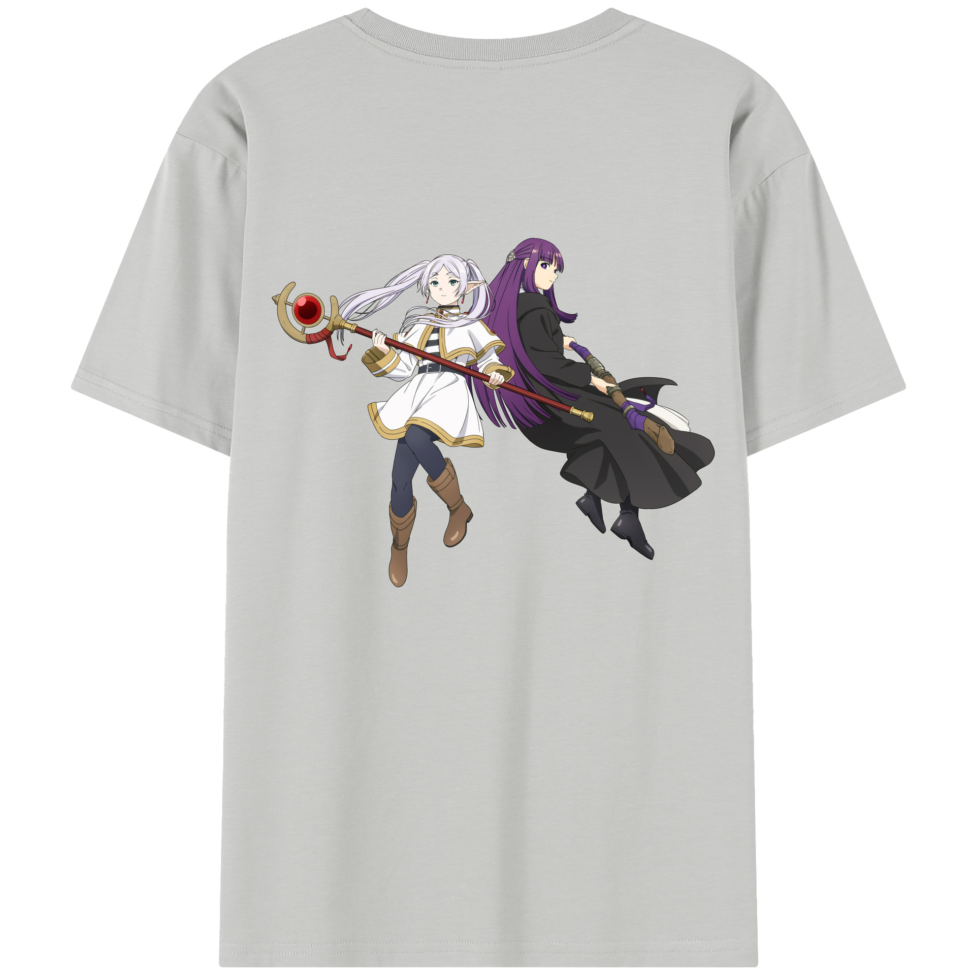 （画像用） 葬送のフリーレン Frieren レディース半袖Tシャツ(バックプリント)
