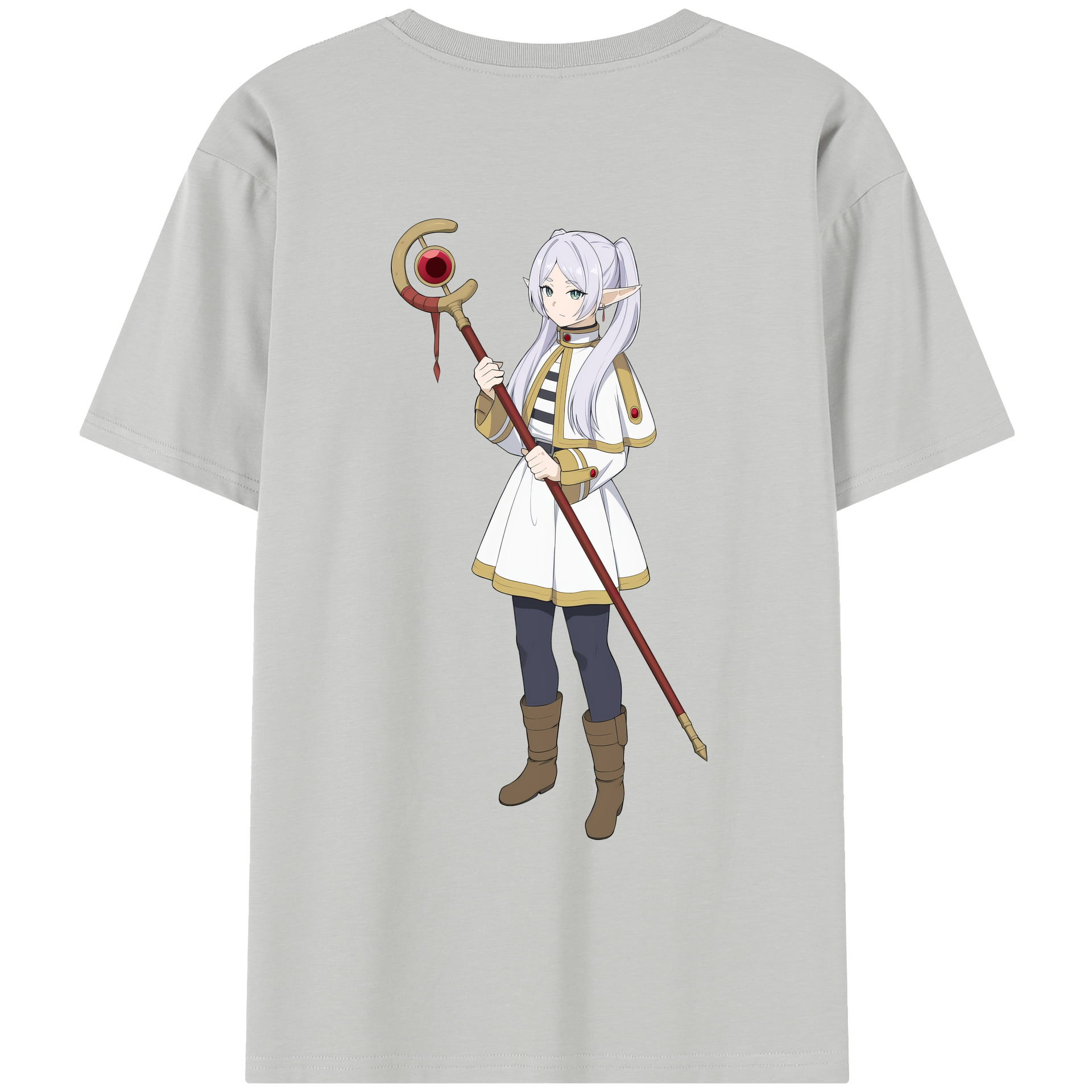 （画像用） 葬送のフリーレン Frieren レディース半袖Tシャツ(バックプリント)