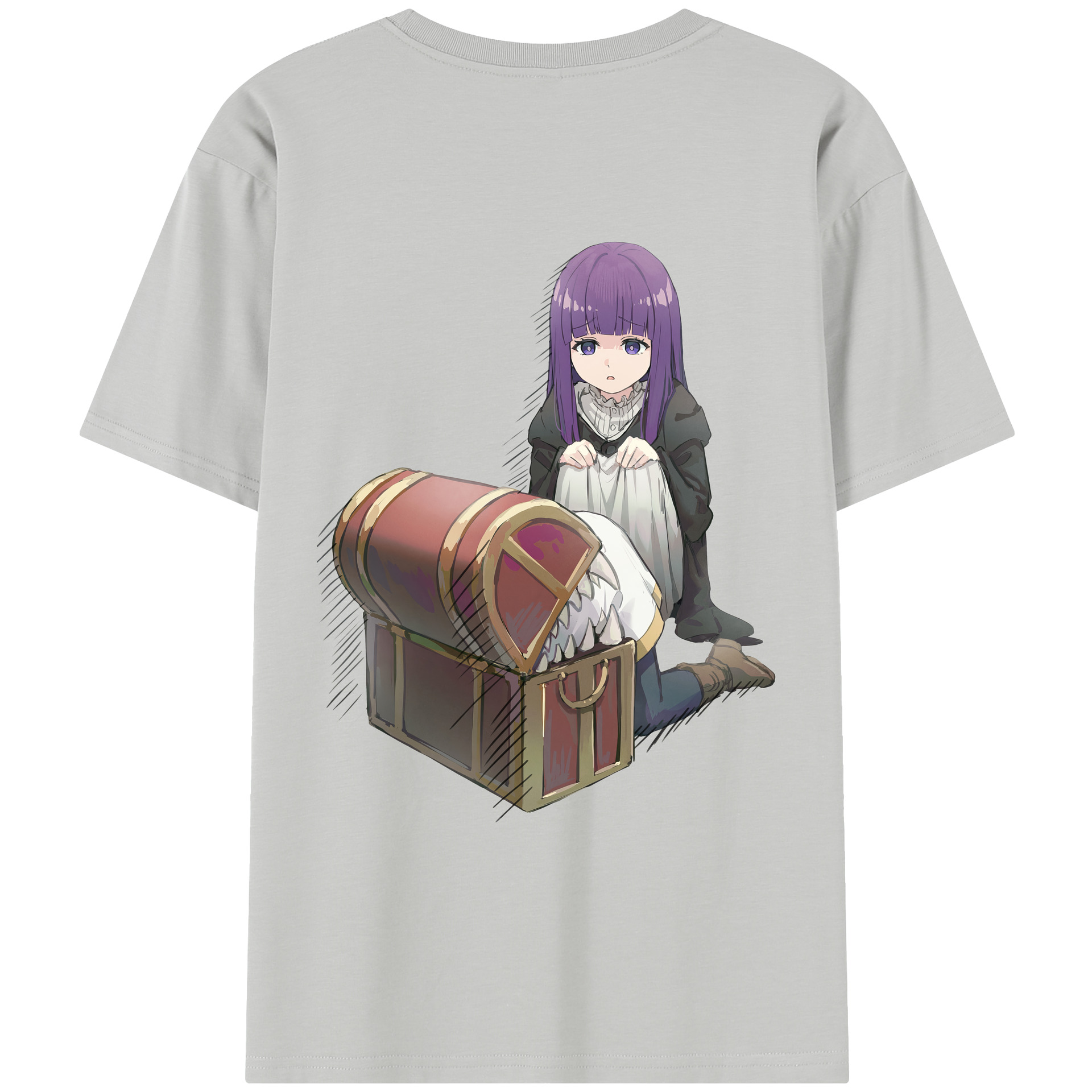 （画像用） 葬送のフリーレン Frieren レディース半袖Tシャツ(バックプリント)