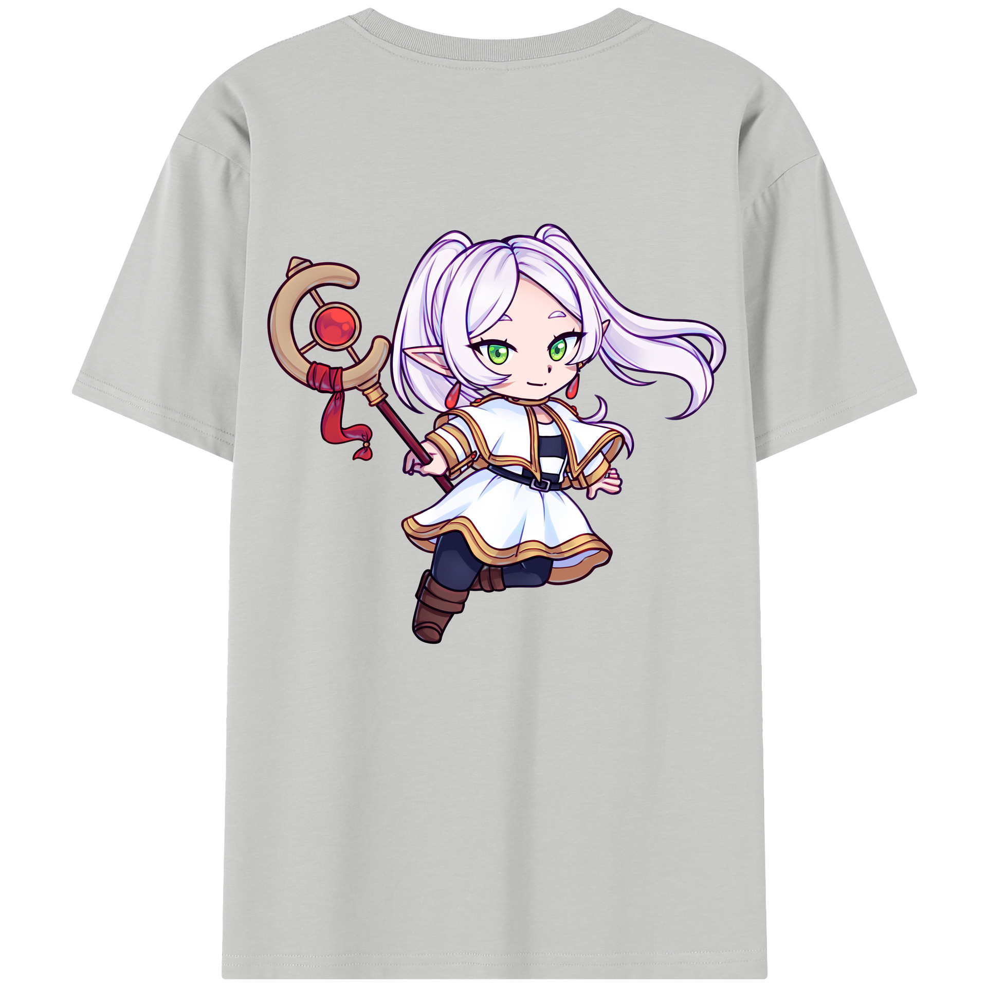 （画像用） 葬送のフリーレン Frieren レディース半袖Tシャツ(バックプリント)