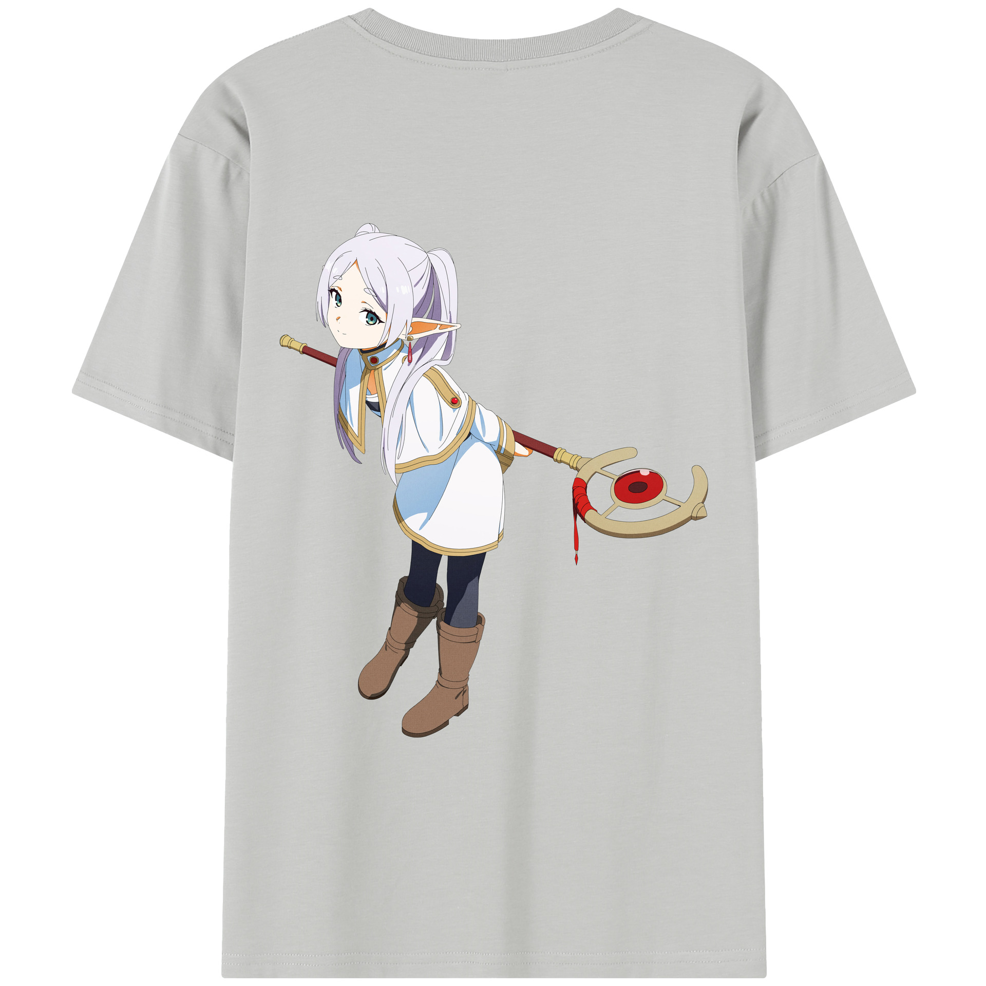 （画像用） 葬送のフリーレン Frieren レディース半袖Tシャツ(バックプリント)