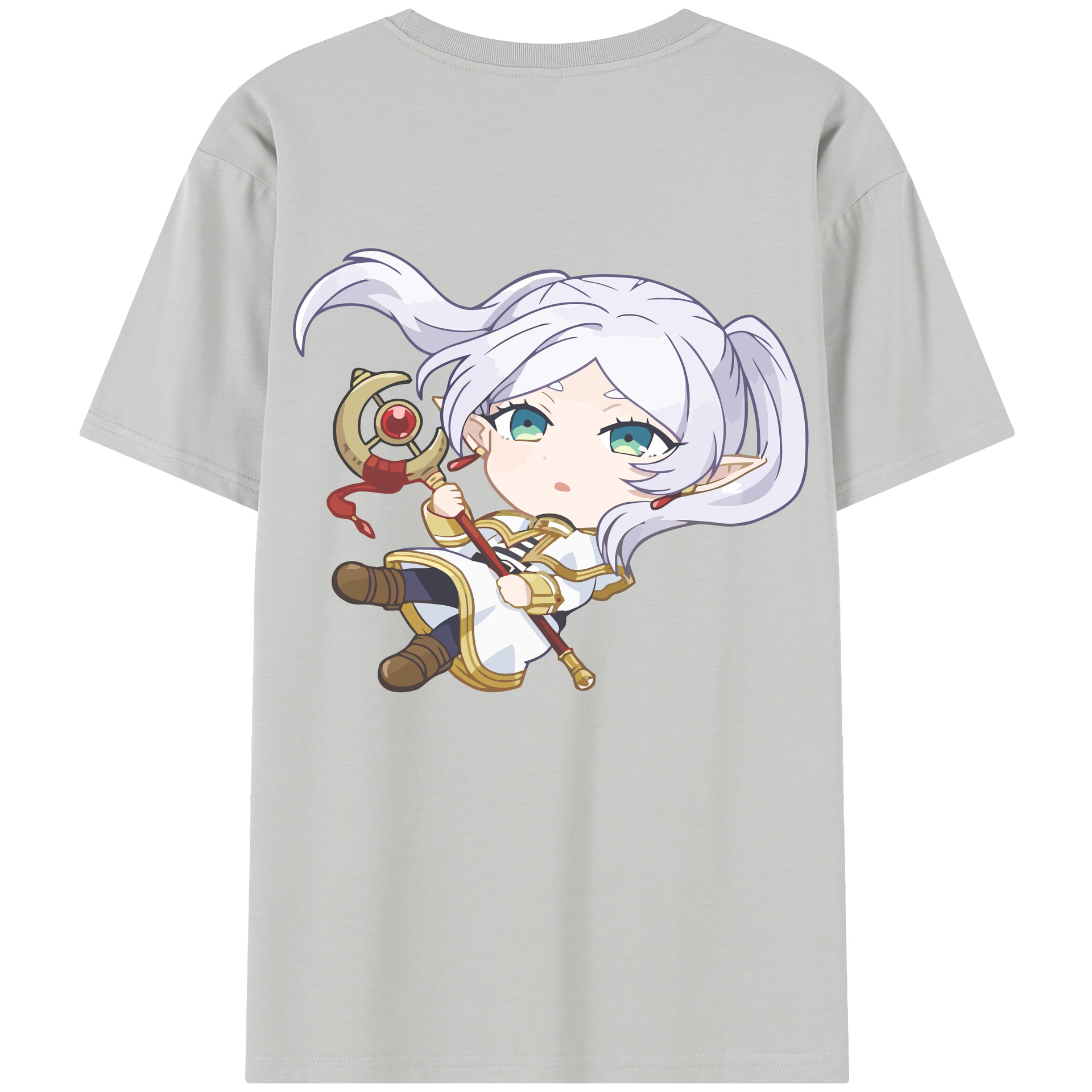 （画像用） 葬送のフリーレン Frieren レディース半袖Tシャツ(バックプリント)