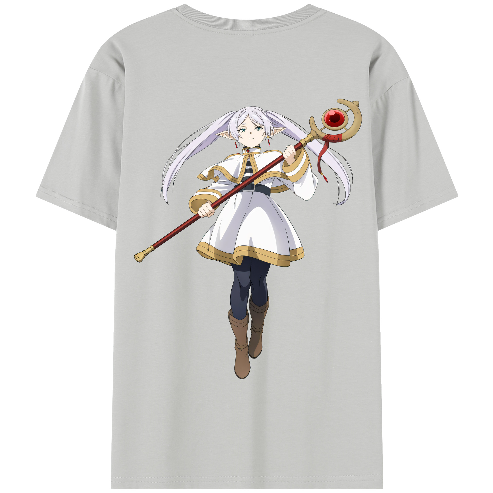 （画像用） 葬送のフリーレン Frieren レディース半袖Tシャツ(バックプリント)