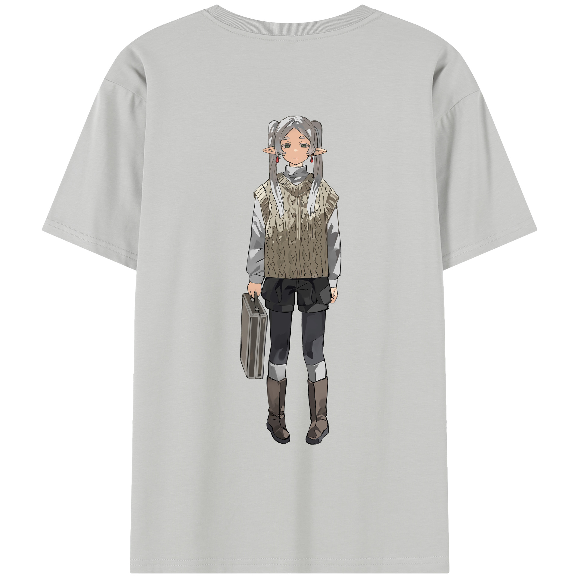 （画像用） 葬送のフリーレン Frieren レディース半袖Tシャツ(バックプリント)
