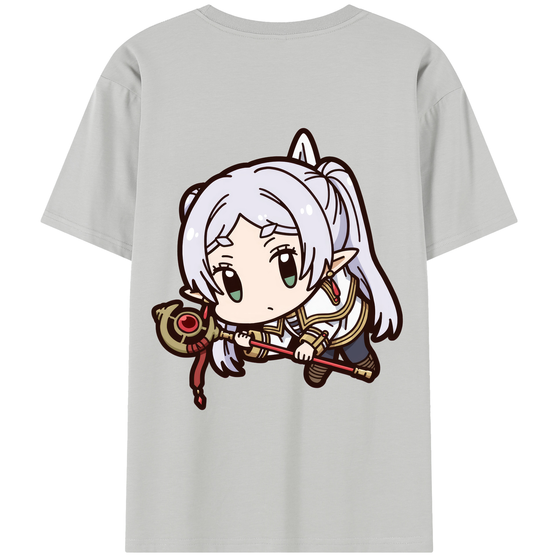 （画像用） 葬送のフリーレン Frieren レディース半袖Tシャツ(バックプリント)