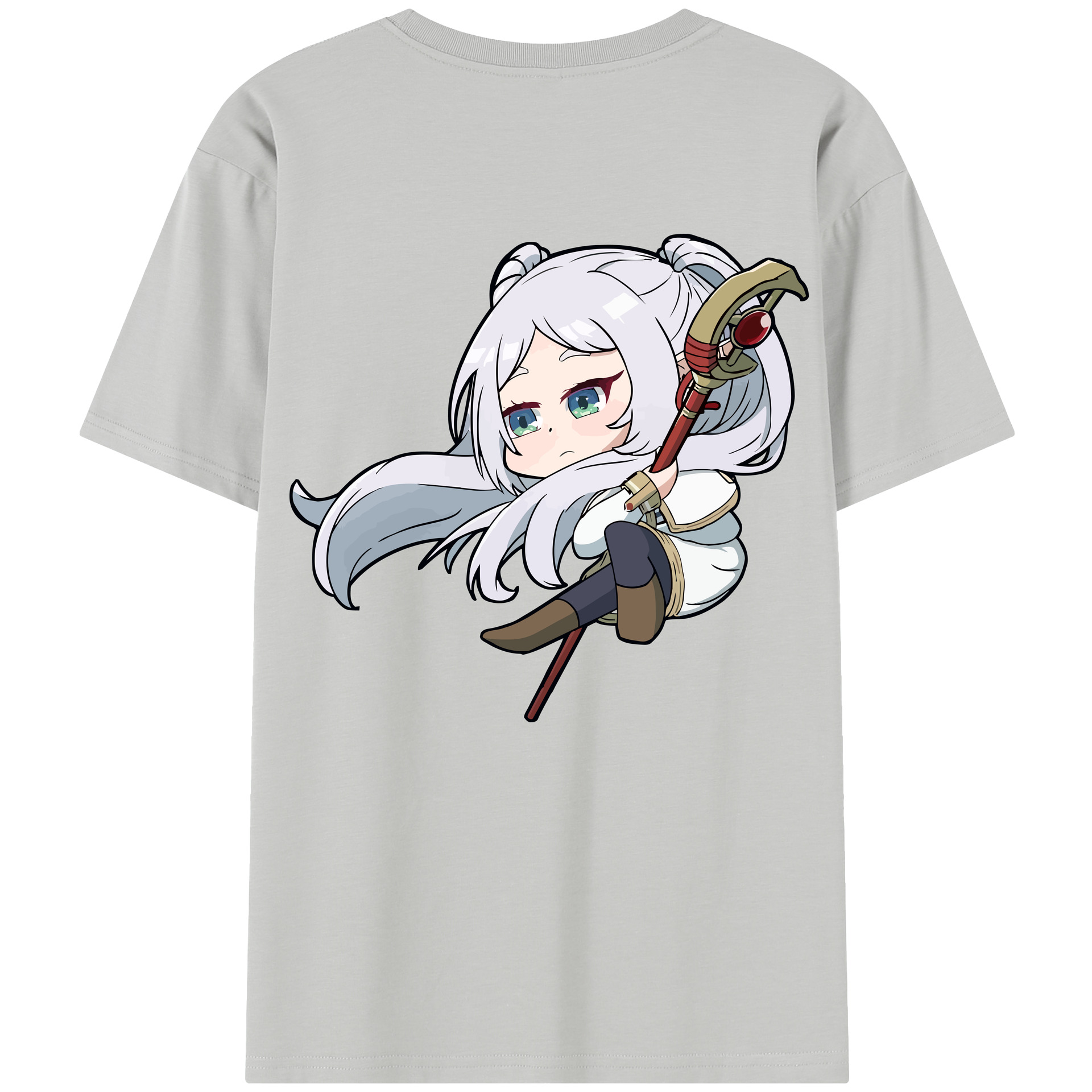（画像用） 葬送のフリーレン Frieren レディース半袖Tシャツ(バックプリント)