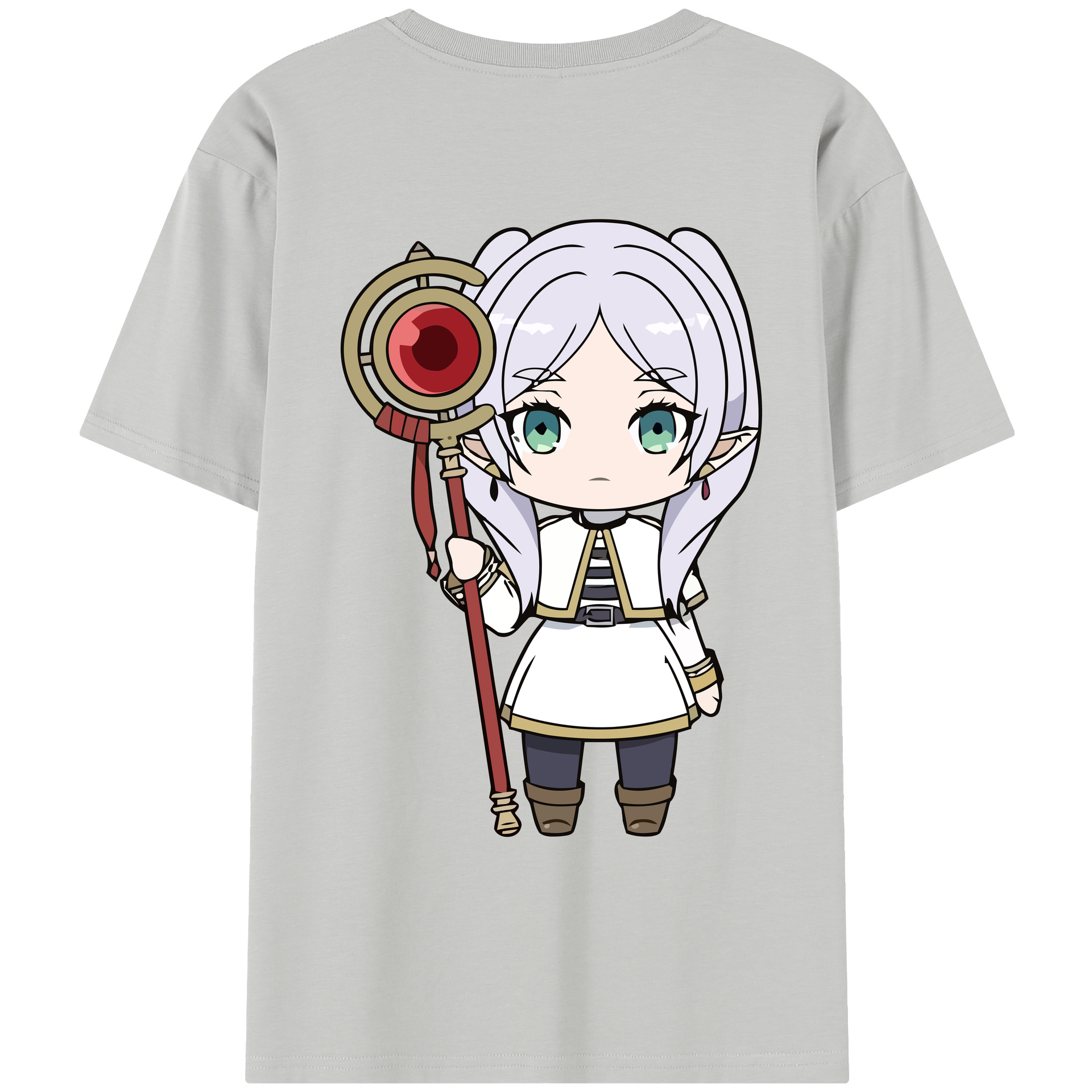（画像用） 葬送のフリーレン Frieren レディース半袖Tシャツ(バックプリント)