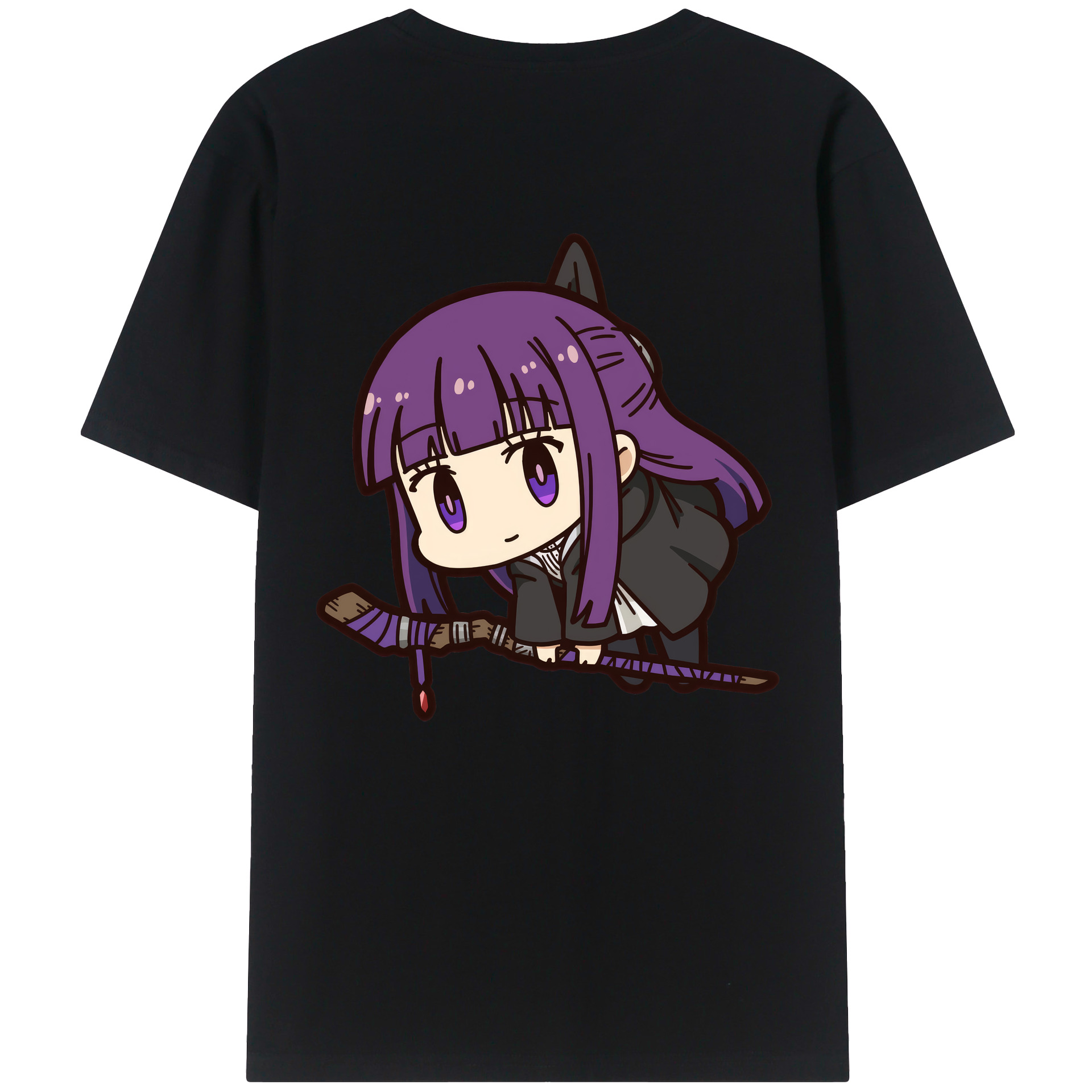（画像用） 葬送のフリーレン Frieren レディース半袖Tシャツ(バックプリント)