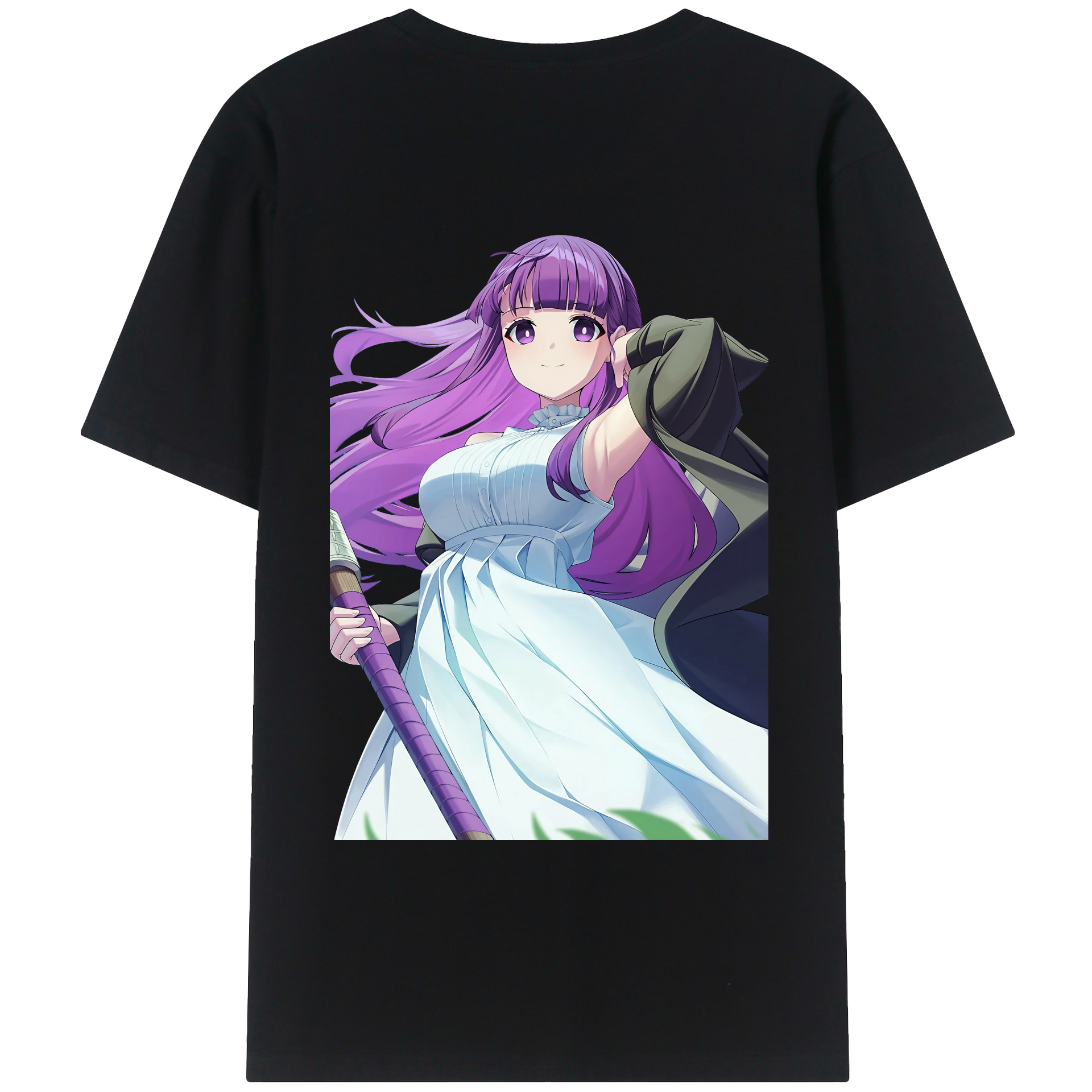 （画像用） 葬送のフリーレン Frieren レディース半袖Tシャツ(バックプリント)