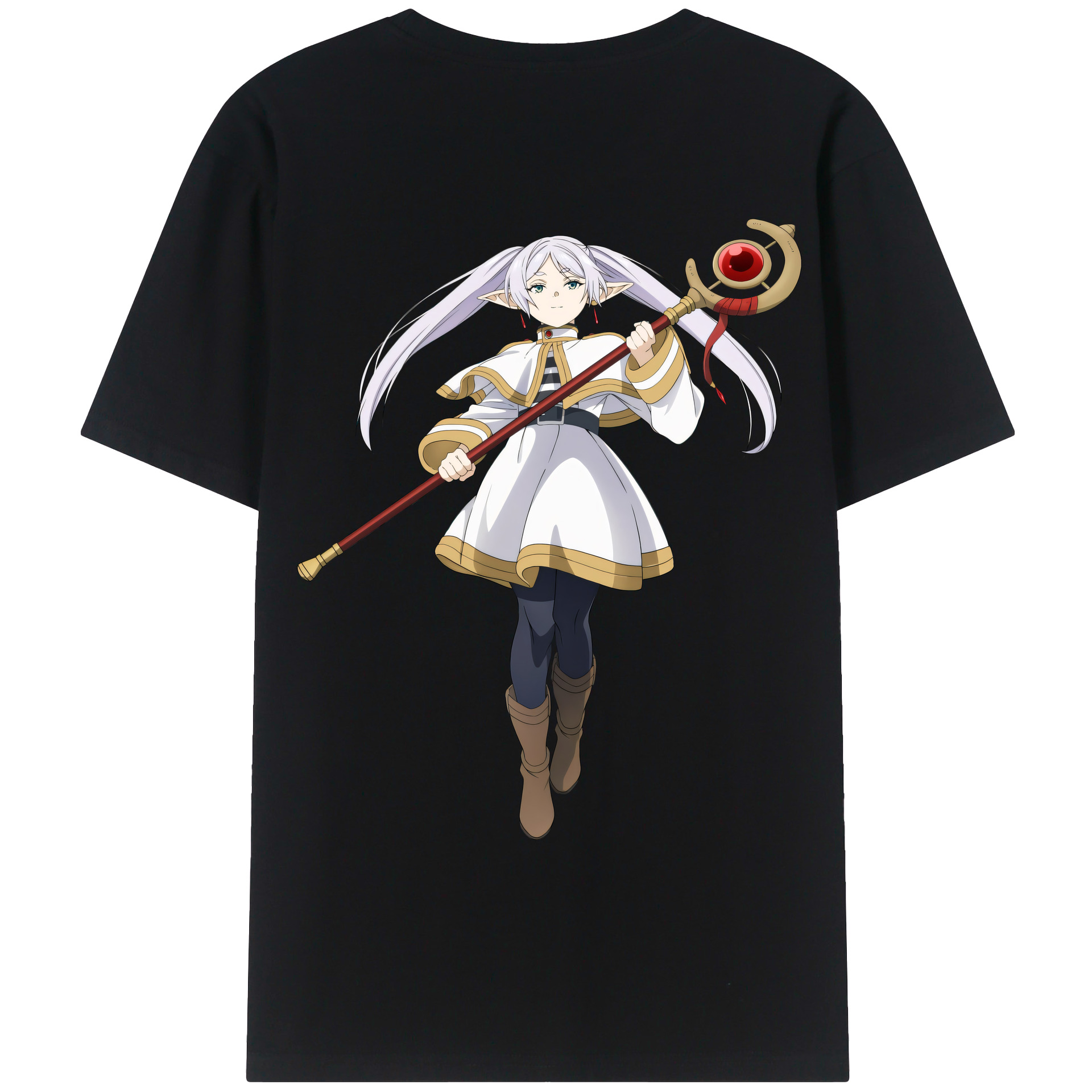 （画像用） 葬送のフリーレン Frieren レディース半袖Tシャツ(バックプリント)