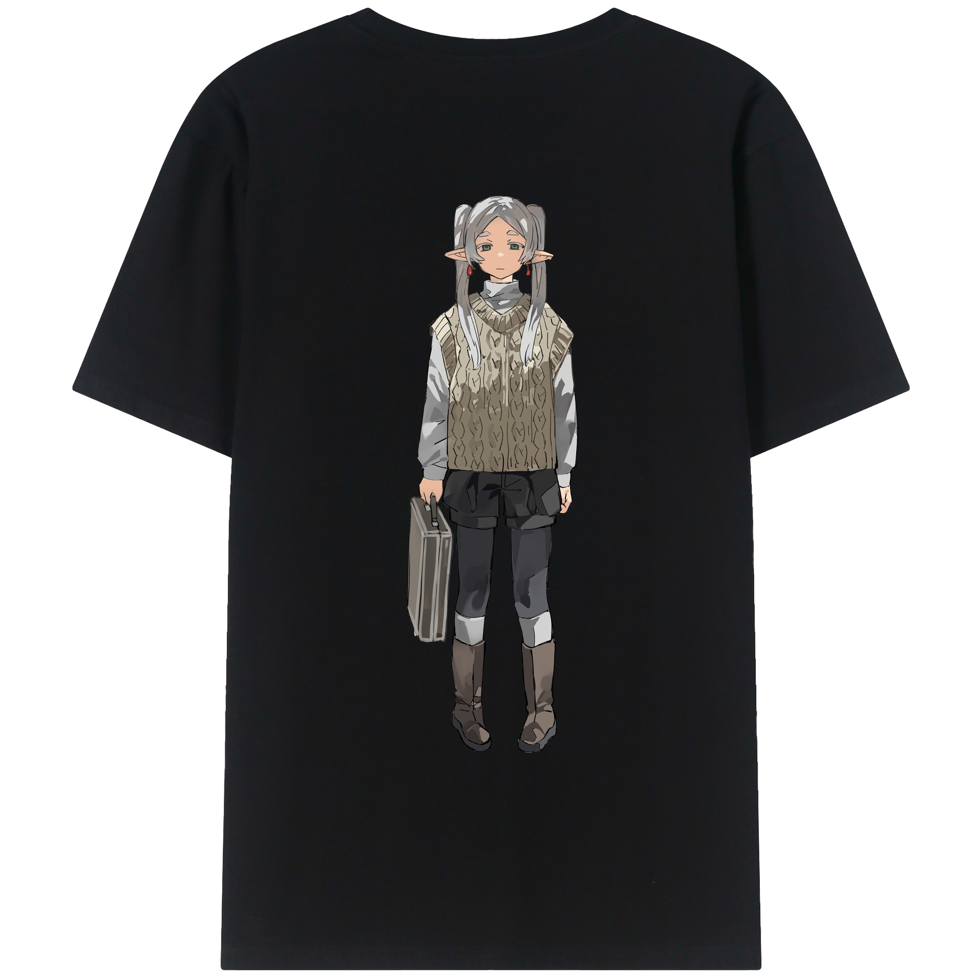 （画像用） 葬送のフリーレン Frieren レディース半袖Tシャツ(バックプリント)