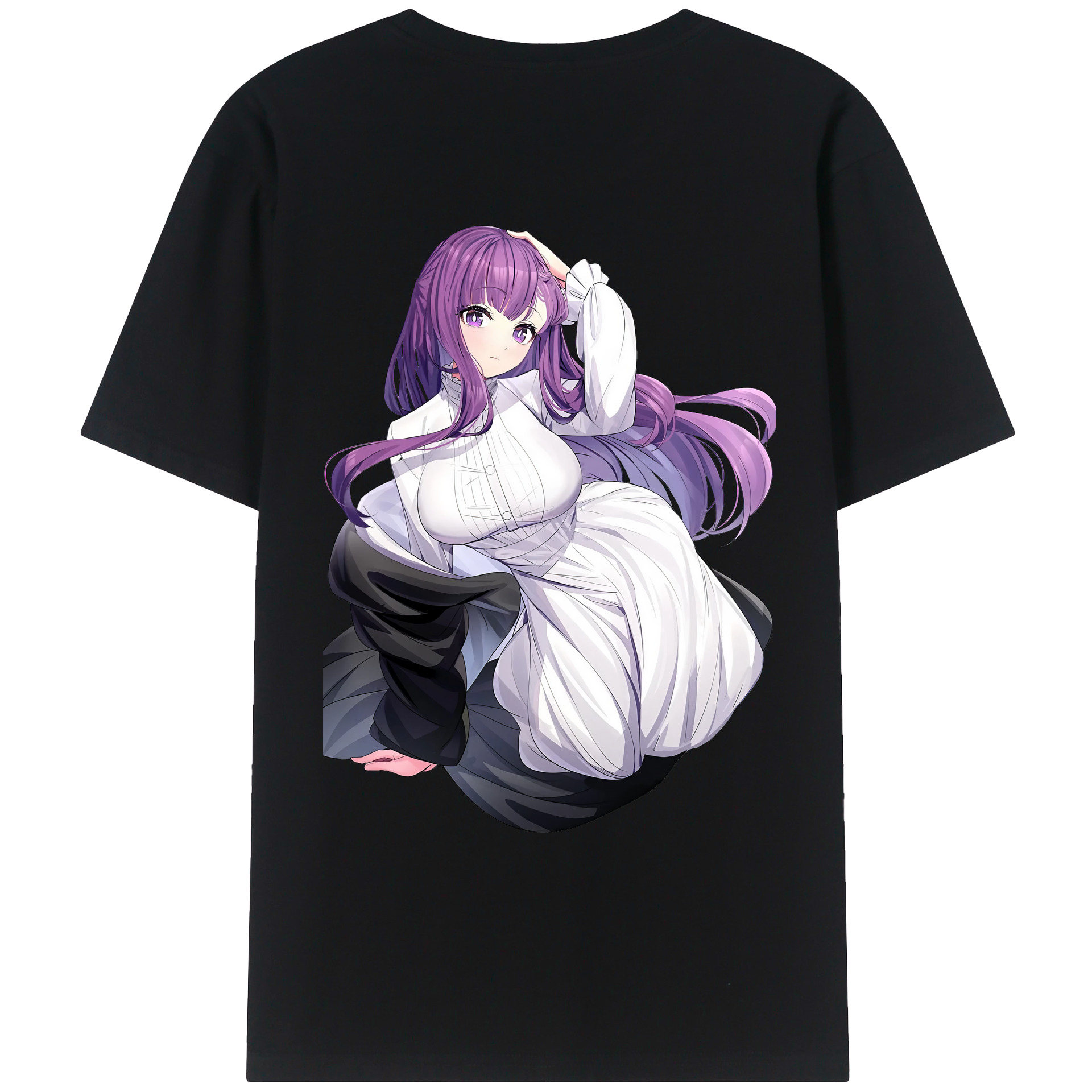 （画像用） 葬送のフリーレン Frieren レディース半袖Tシャツ(バックプリント)